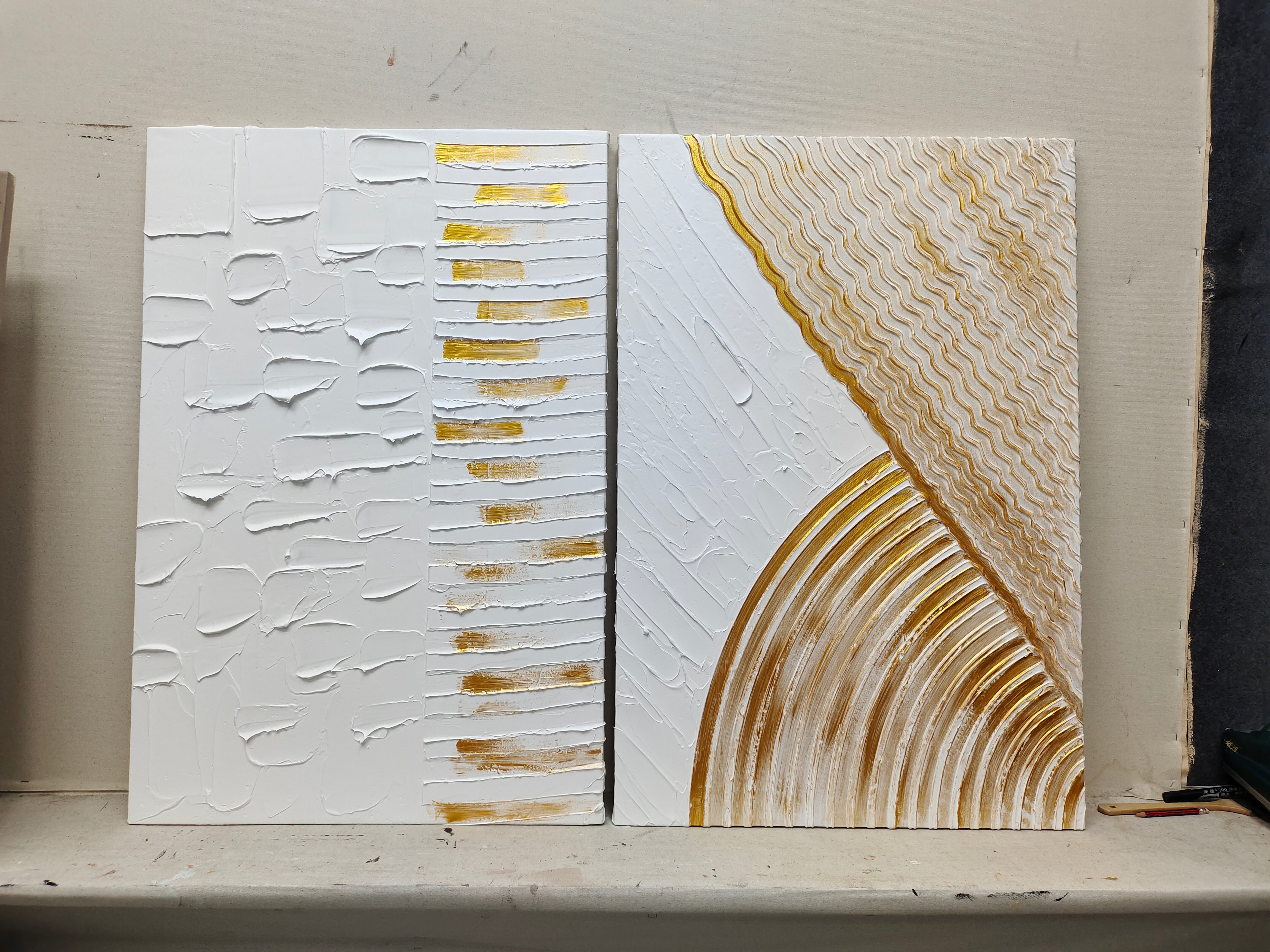 Plaster Art Texture Painting SG074 - Neutralighting
