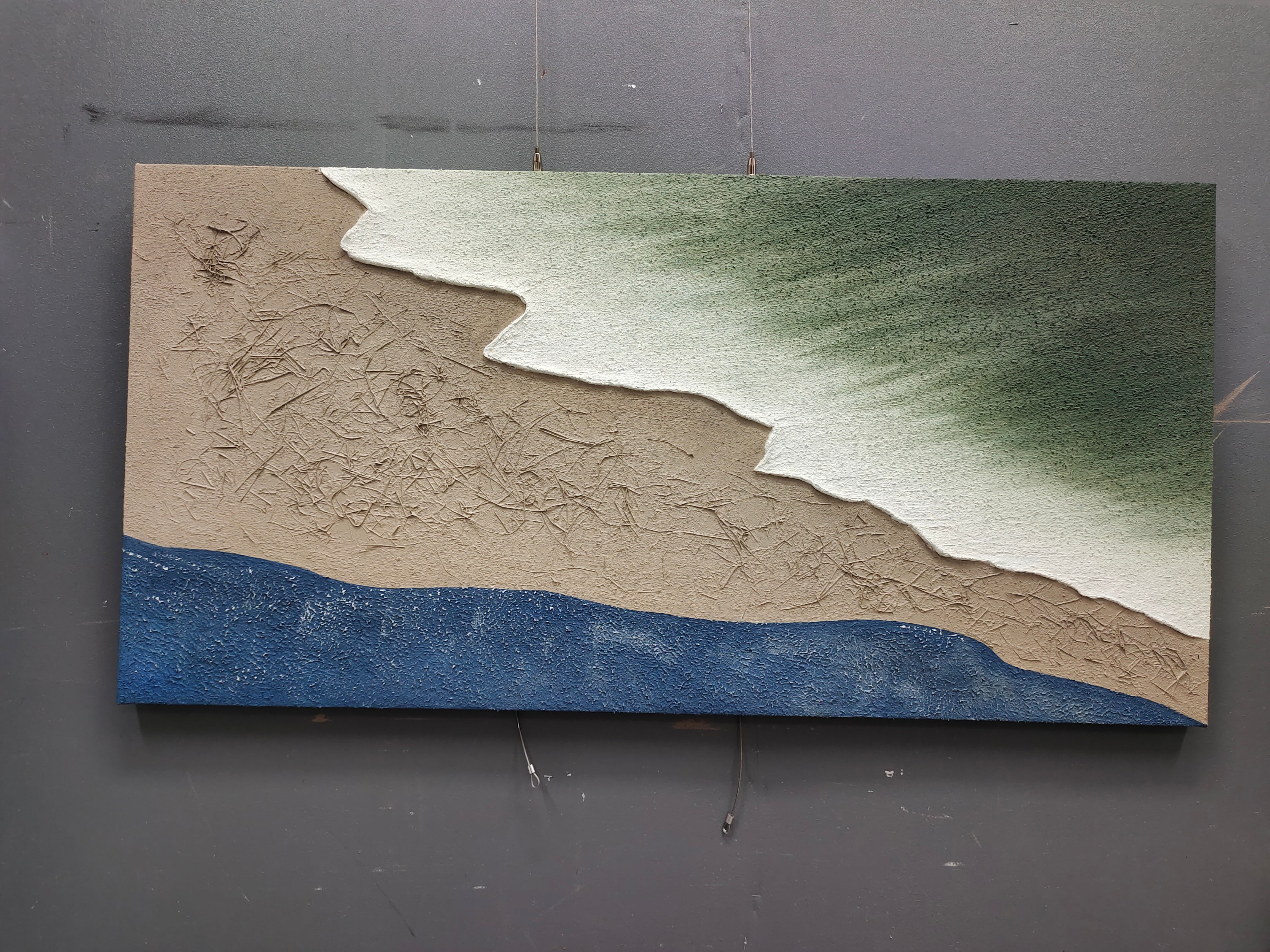 Wall Art Plaster Landscape Moody Modern