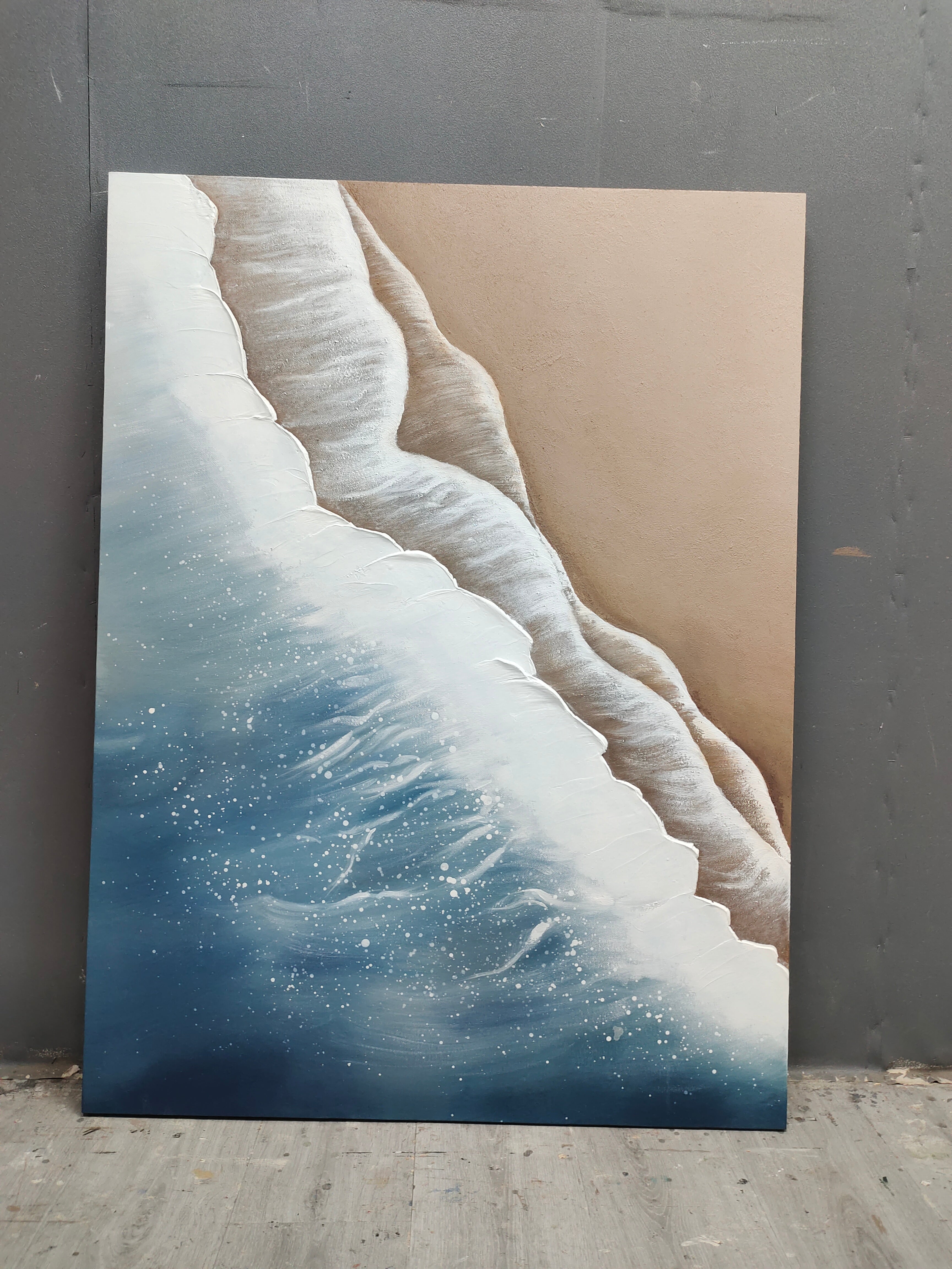 Plaster Art texture painting TX003 - Neutralighting