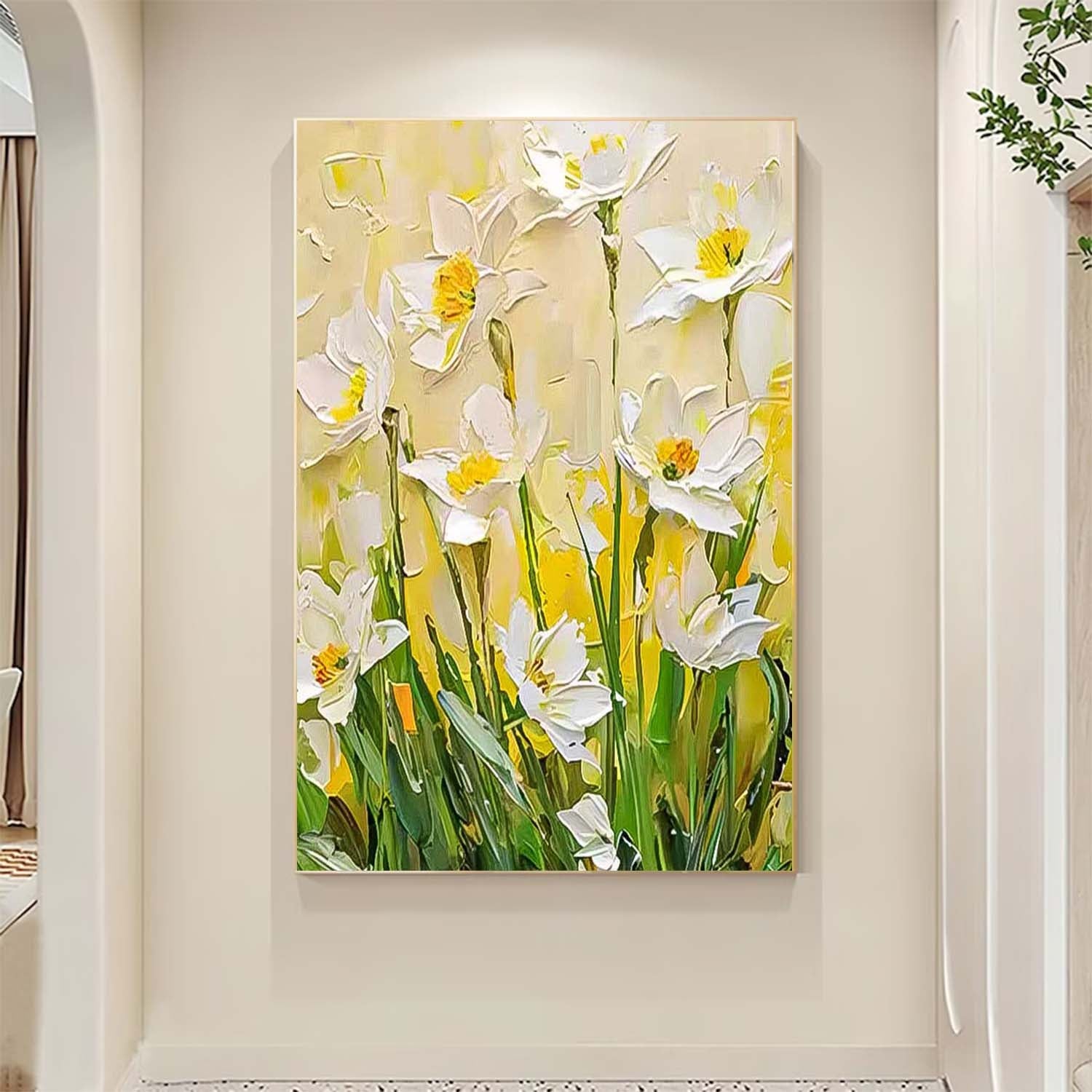 Wall Art Impressionist Flower Vibrant Cheerful