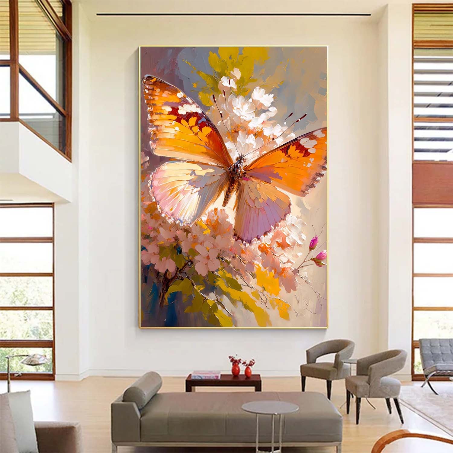 Wall Art Animal Whimsical Butterfly Design