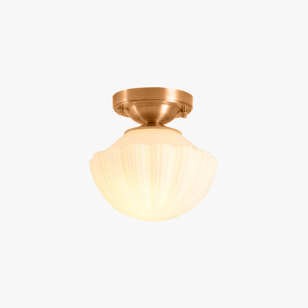 Arisha Retro Metal Flush Mount Ceiling Light Brass - Neutralighting