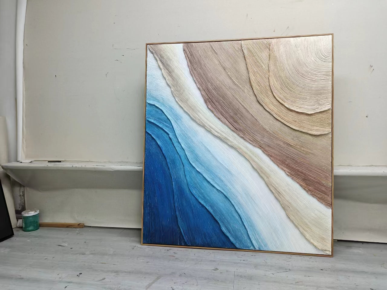 Wall Art Plaster Serene Calm Minimalist