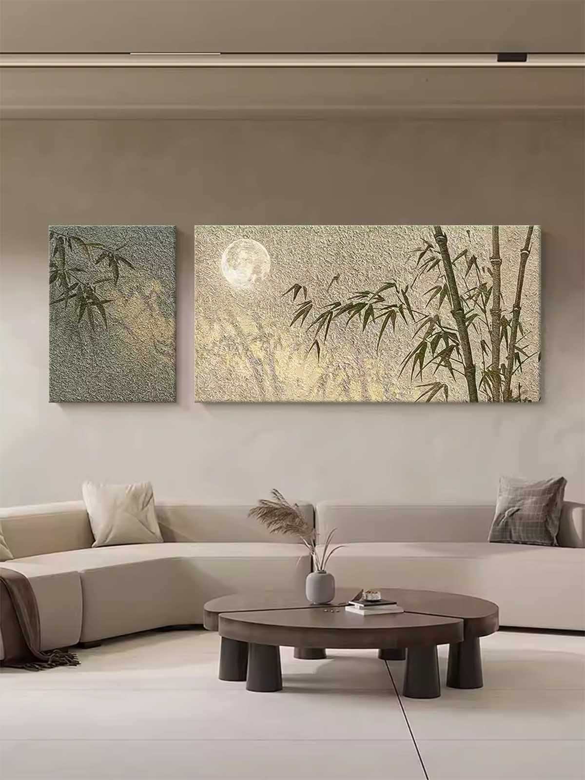 Wall Art Zen Abstract Sage Green Minimalist