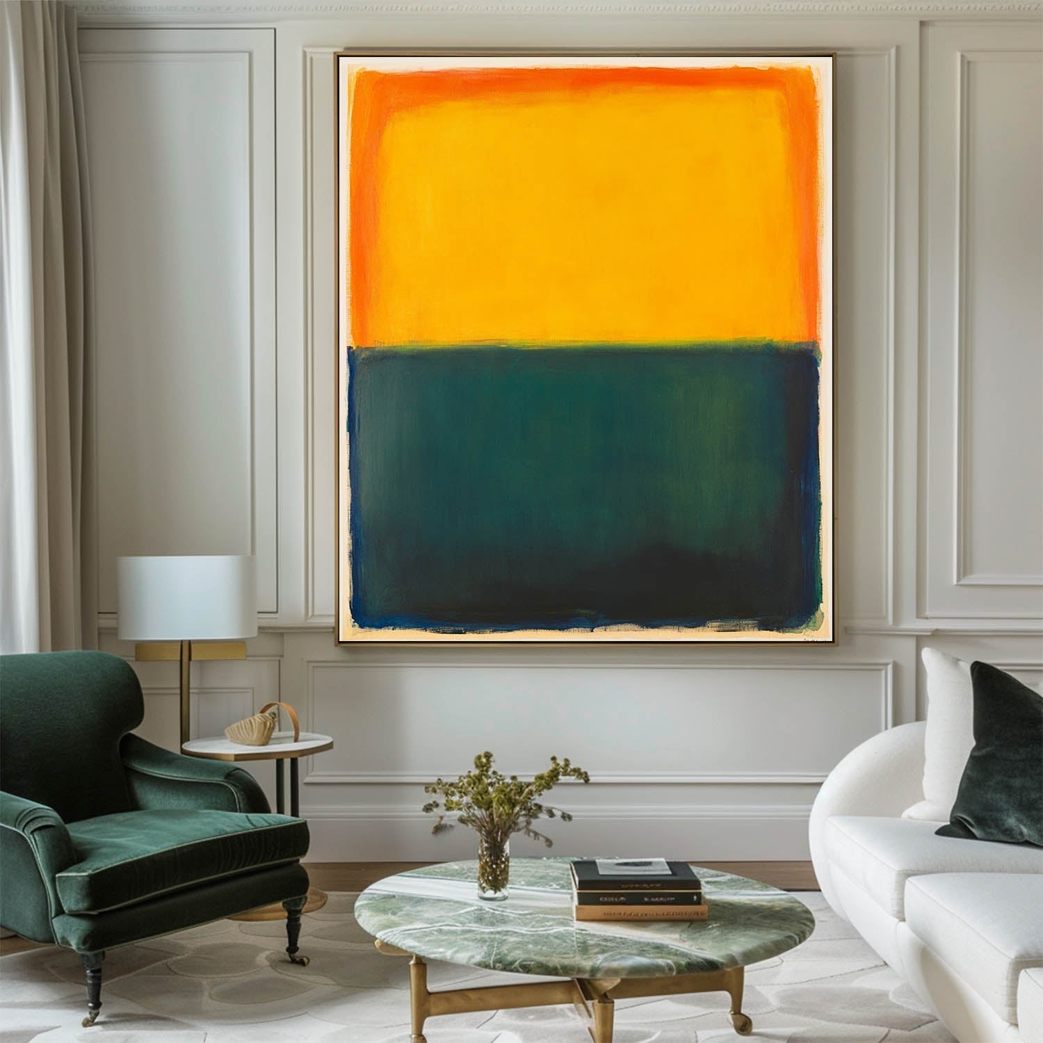 Rothko Inspired Color Block Canvas Wall Art