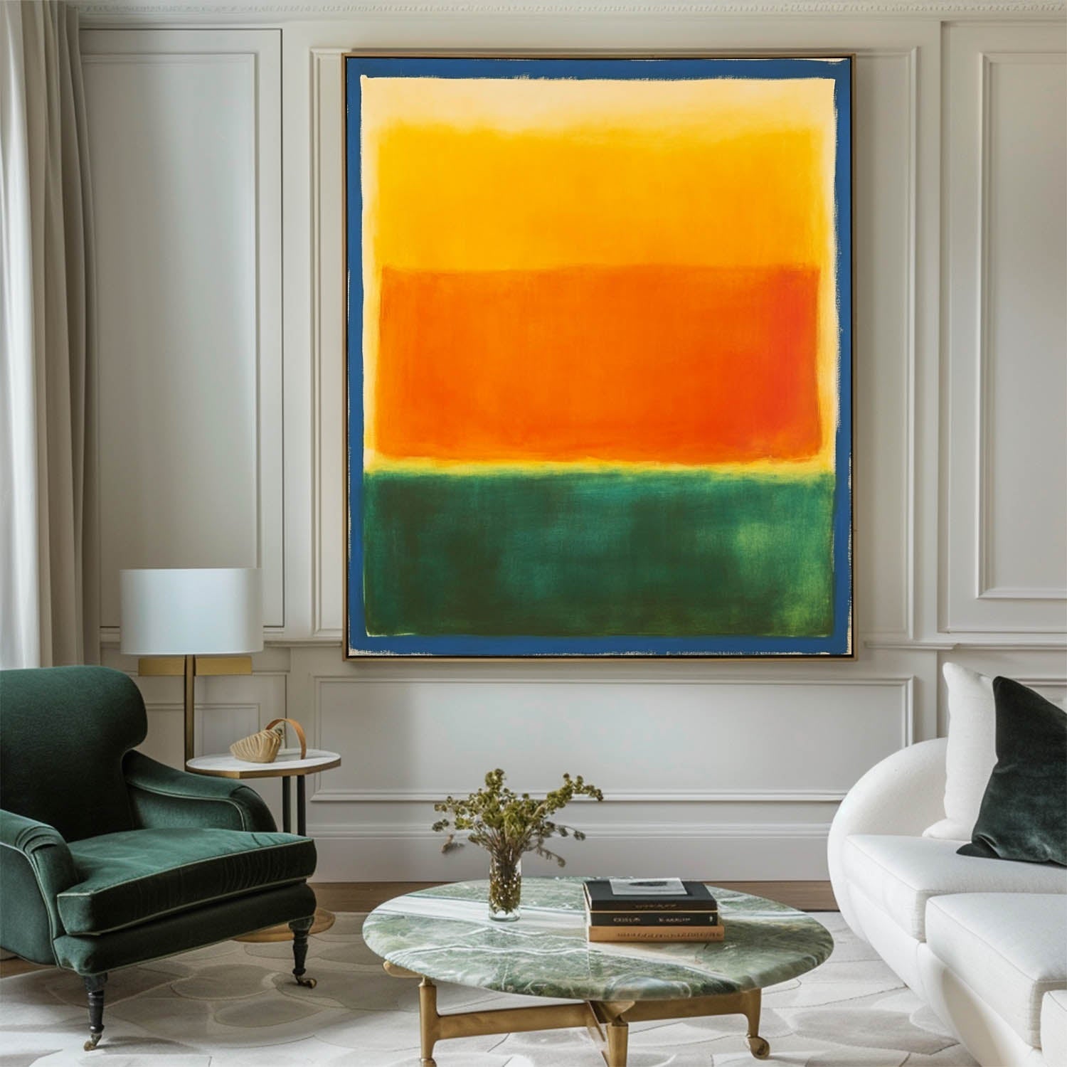Rothko Style Color Field Canvas Wall Art