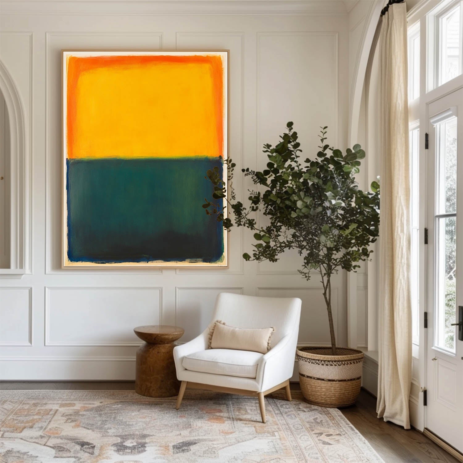 Rothko Inspired Color Block Canvas Wall Art