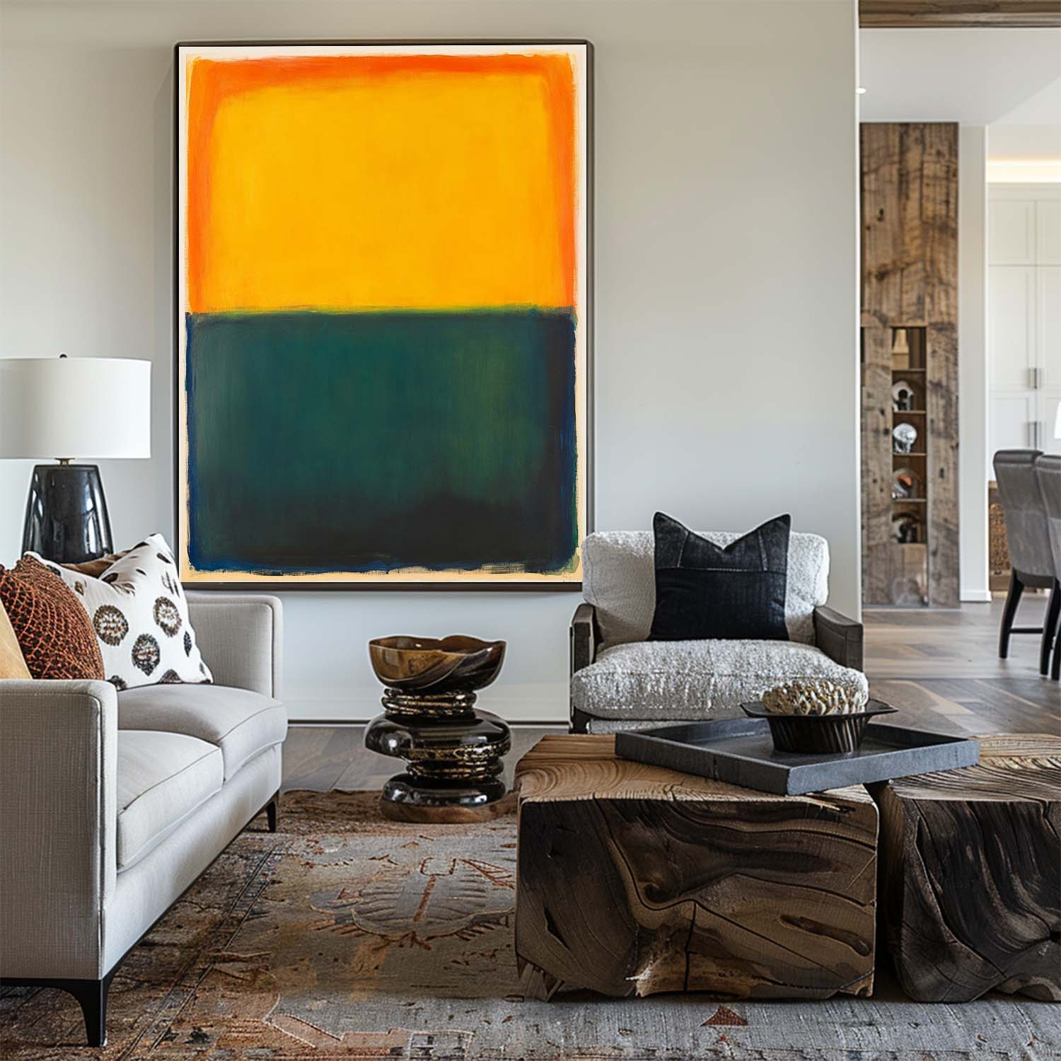 Rothko Inspired Color Block Canvas Wall Art