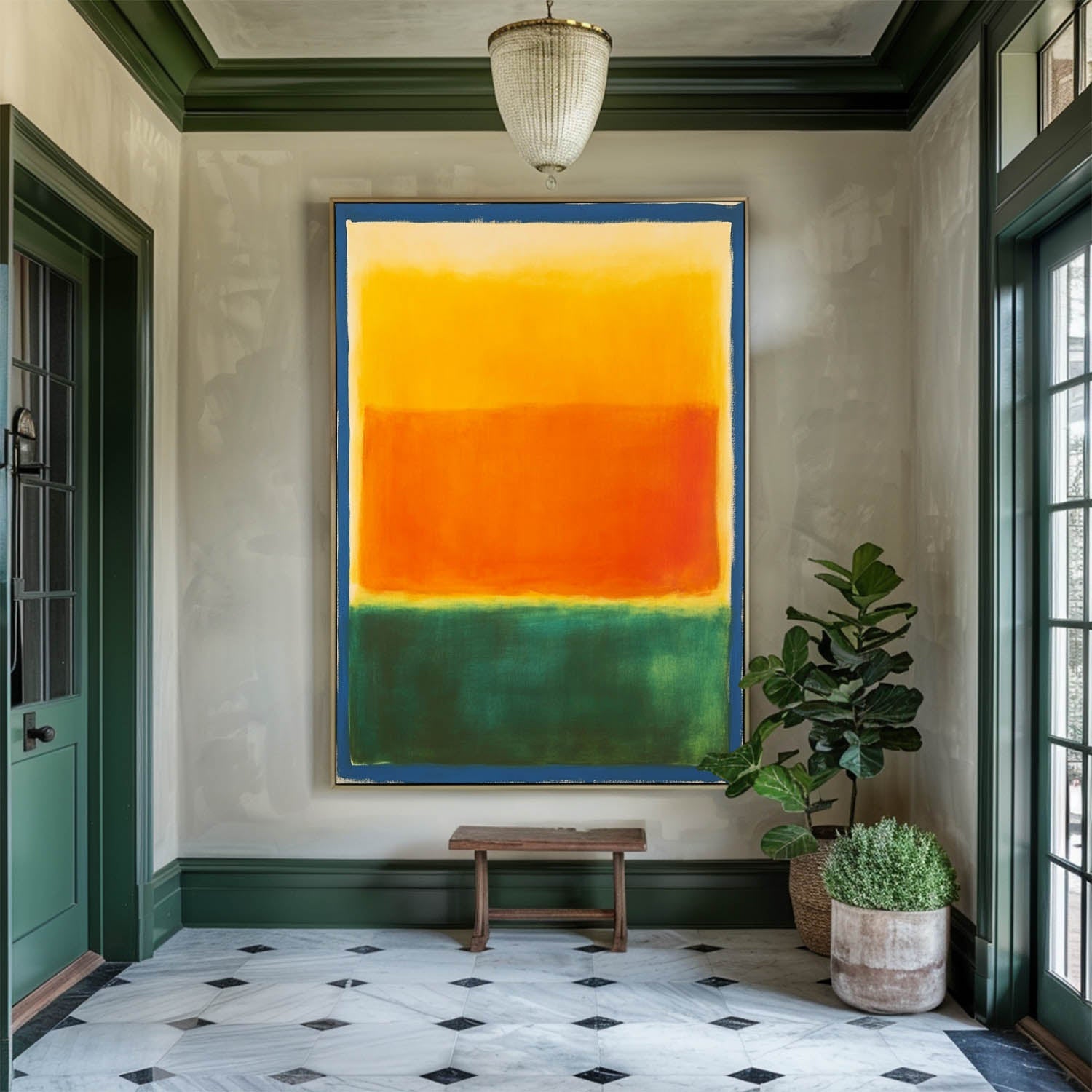 Rothko Style Color Field Canvas Wall Art