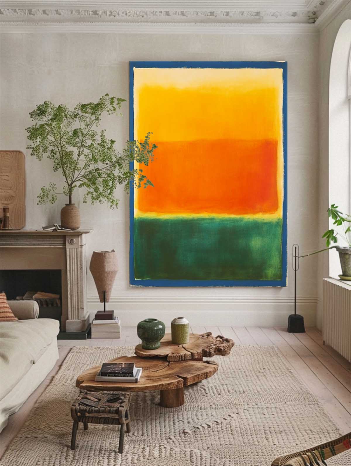 Rothko Style Color Field Canvas Wall Art