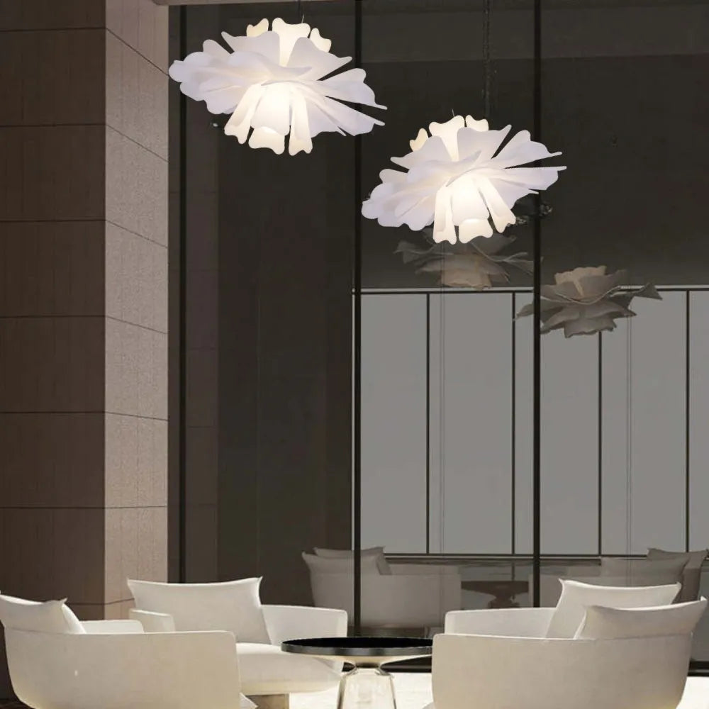 Niva Elegant Flower Pendant Light White - Neutralighting