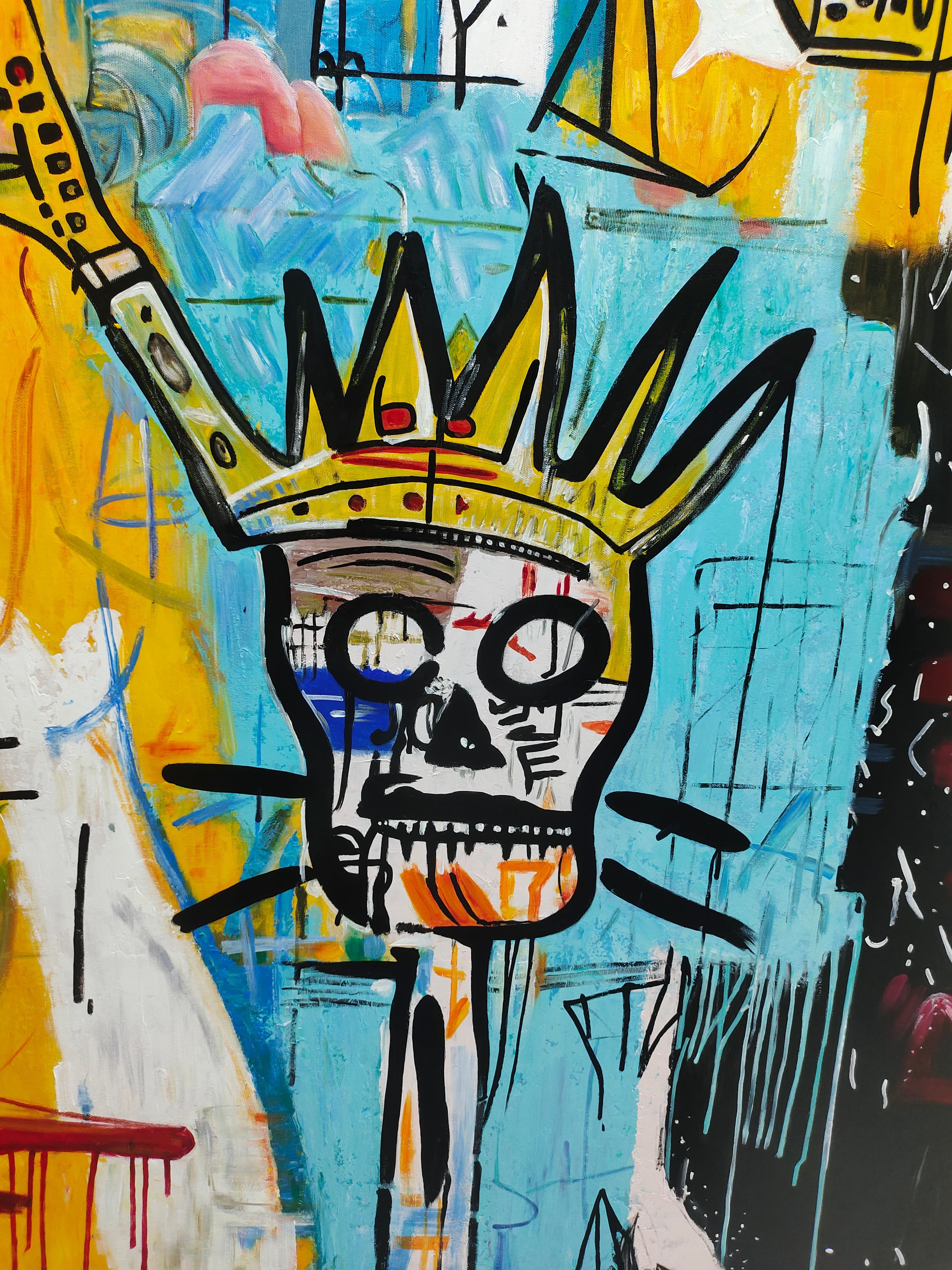Skull Abstract Graffiti Art - Letslighting