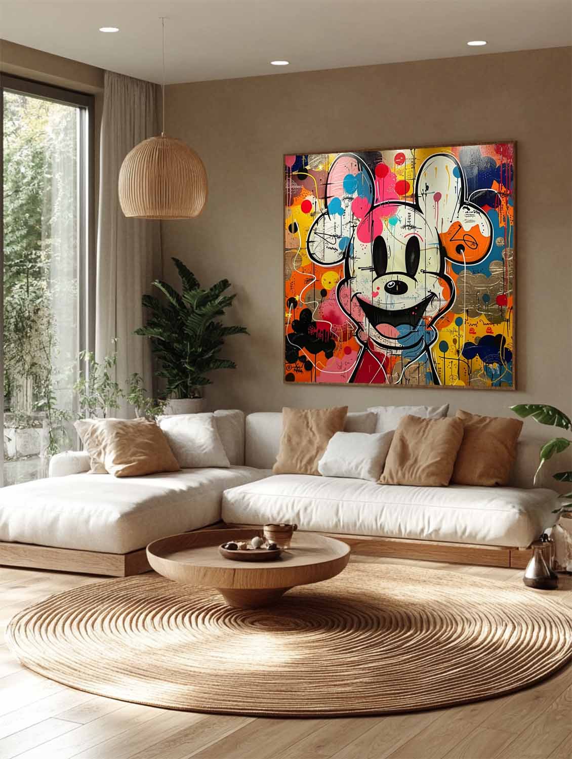 Mickey Abstract Graffiti Art - Letslighting