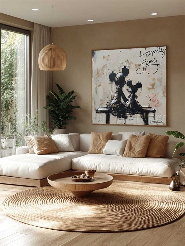 Wall Art Cartoon Mouse Silhouette Cartoon