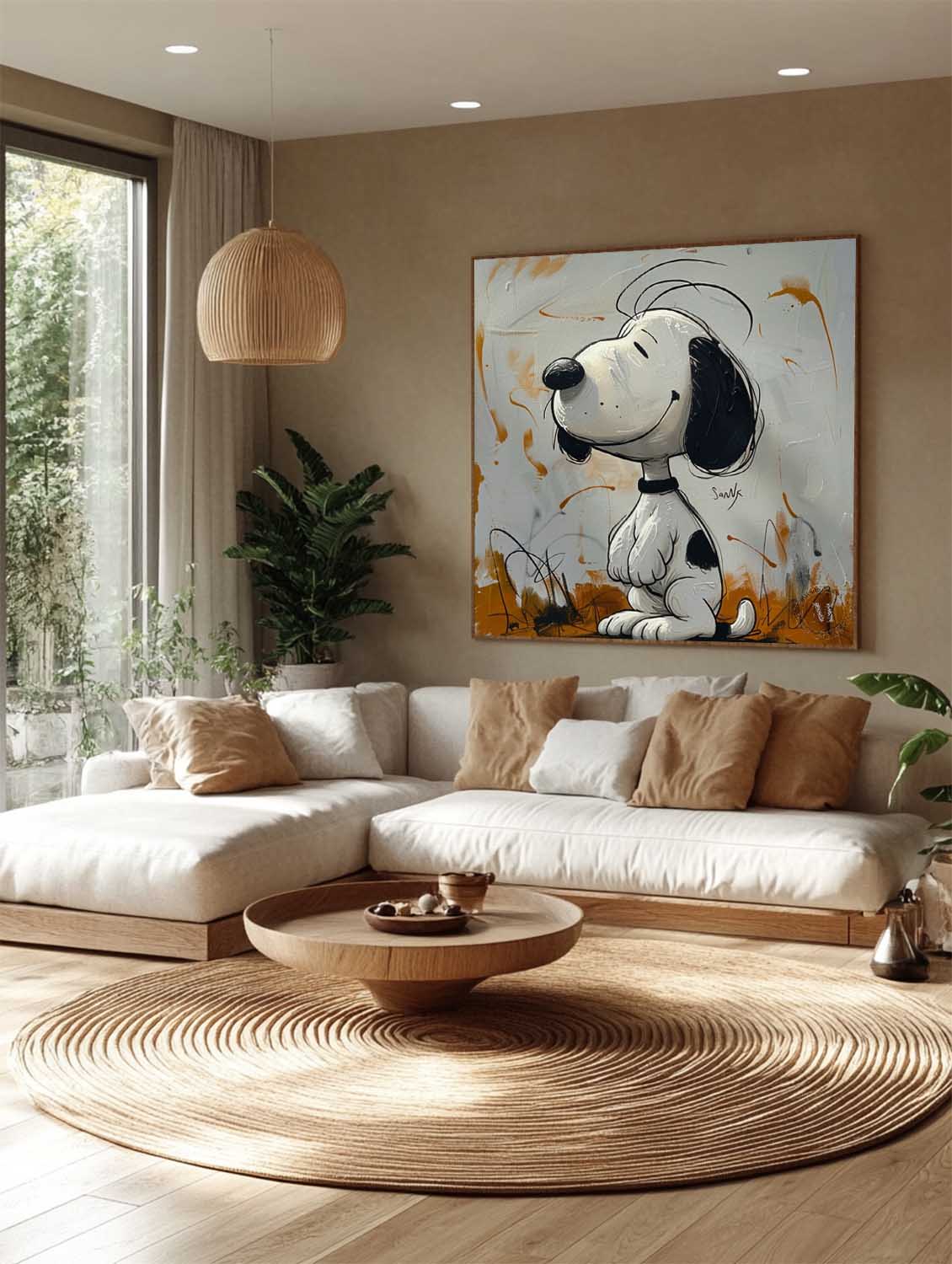 Snoopy Abstract Graffiti Art - Letslighting
