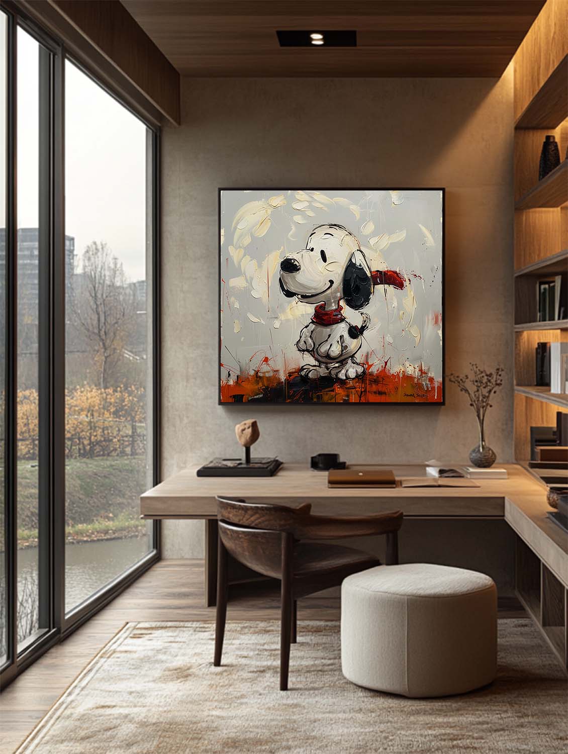 Wall Art Abstract Graffiti Cartoon Romantic