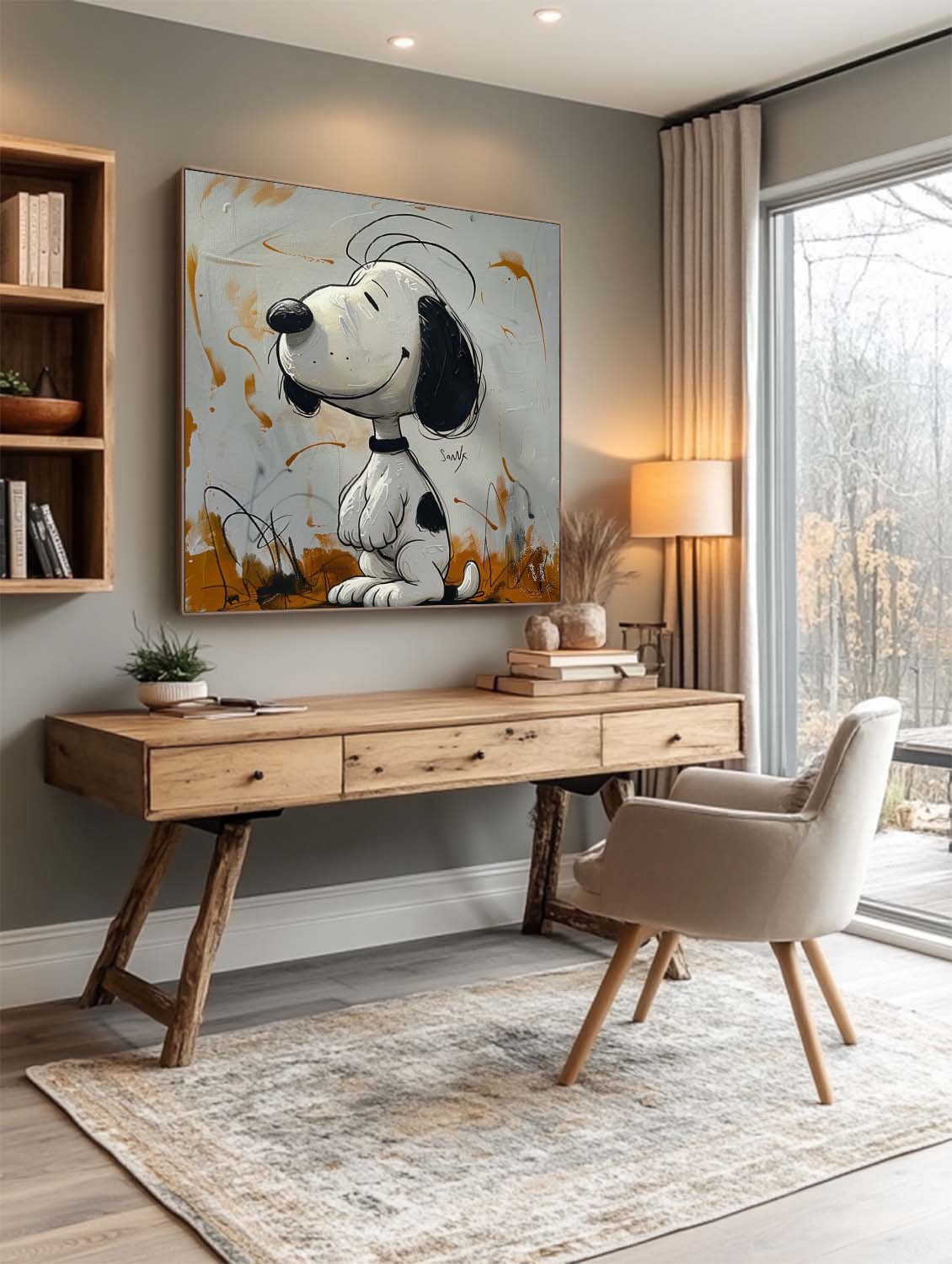 Snoopy Abstract Graffiti Art - Letslighting
