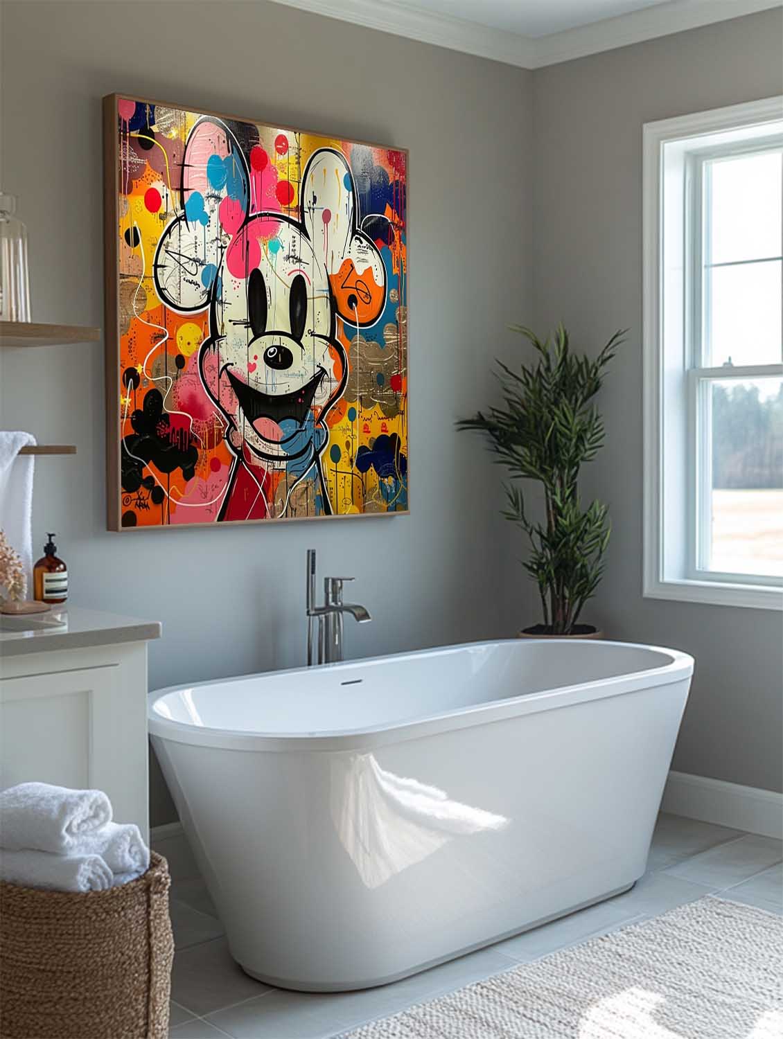 Mickey Abstract Graffiti Art - Letslighting