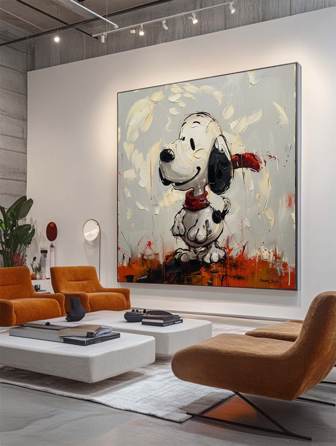 Wall Art Abstract Graffiti Cartoon Romantic