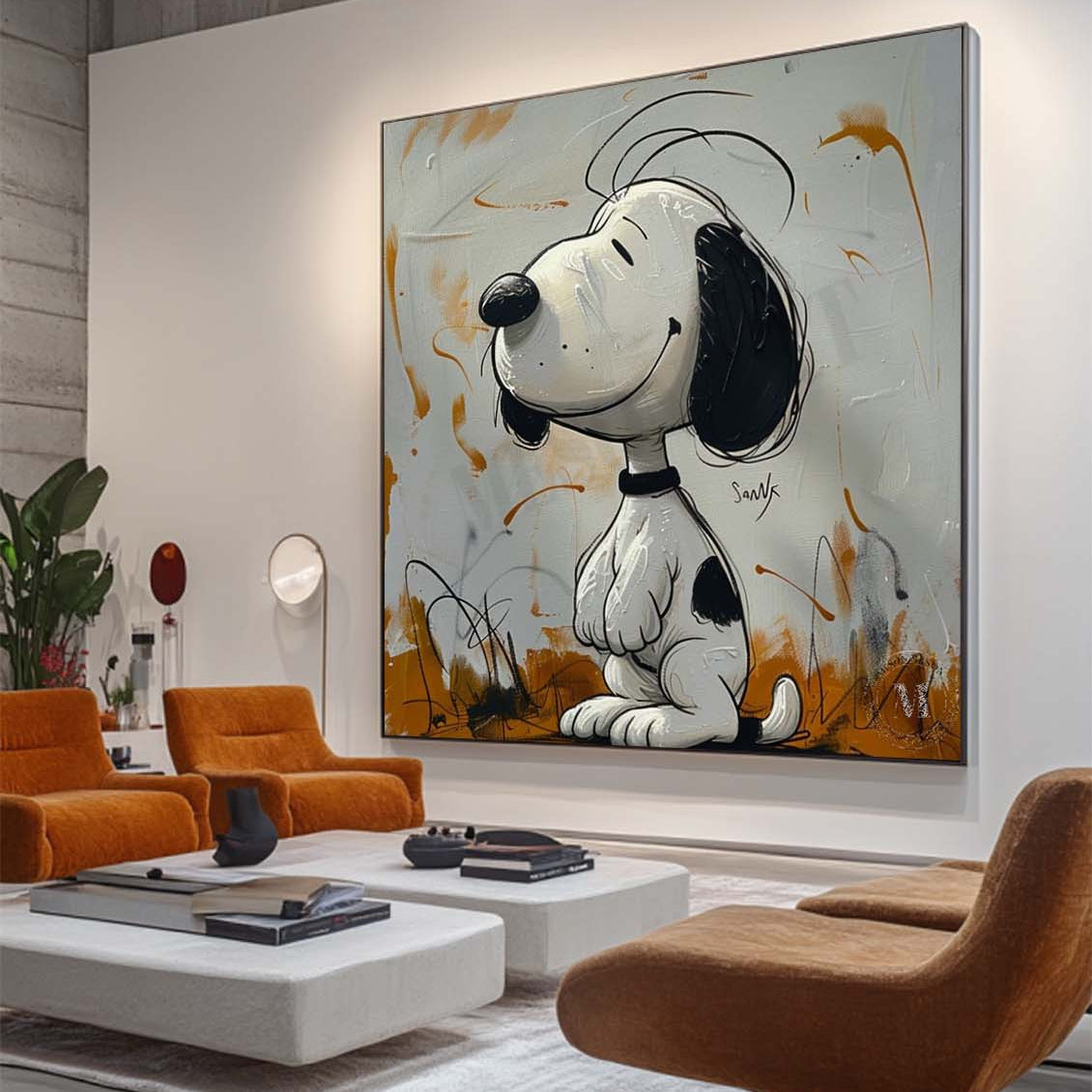 Snoopy Abstract Graffiti Art - Letslighting
