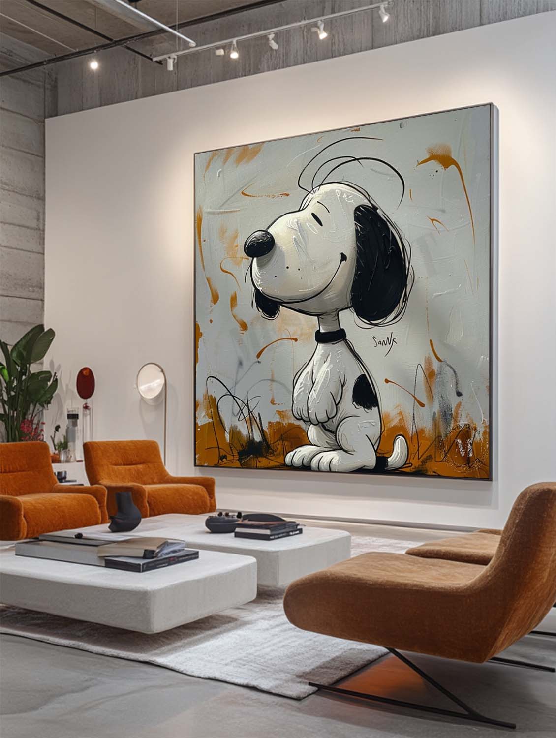 Snoopy Abstract Graffiti Art - Letslighting