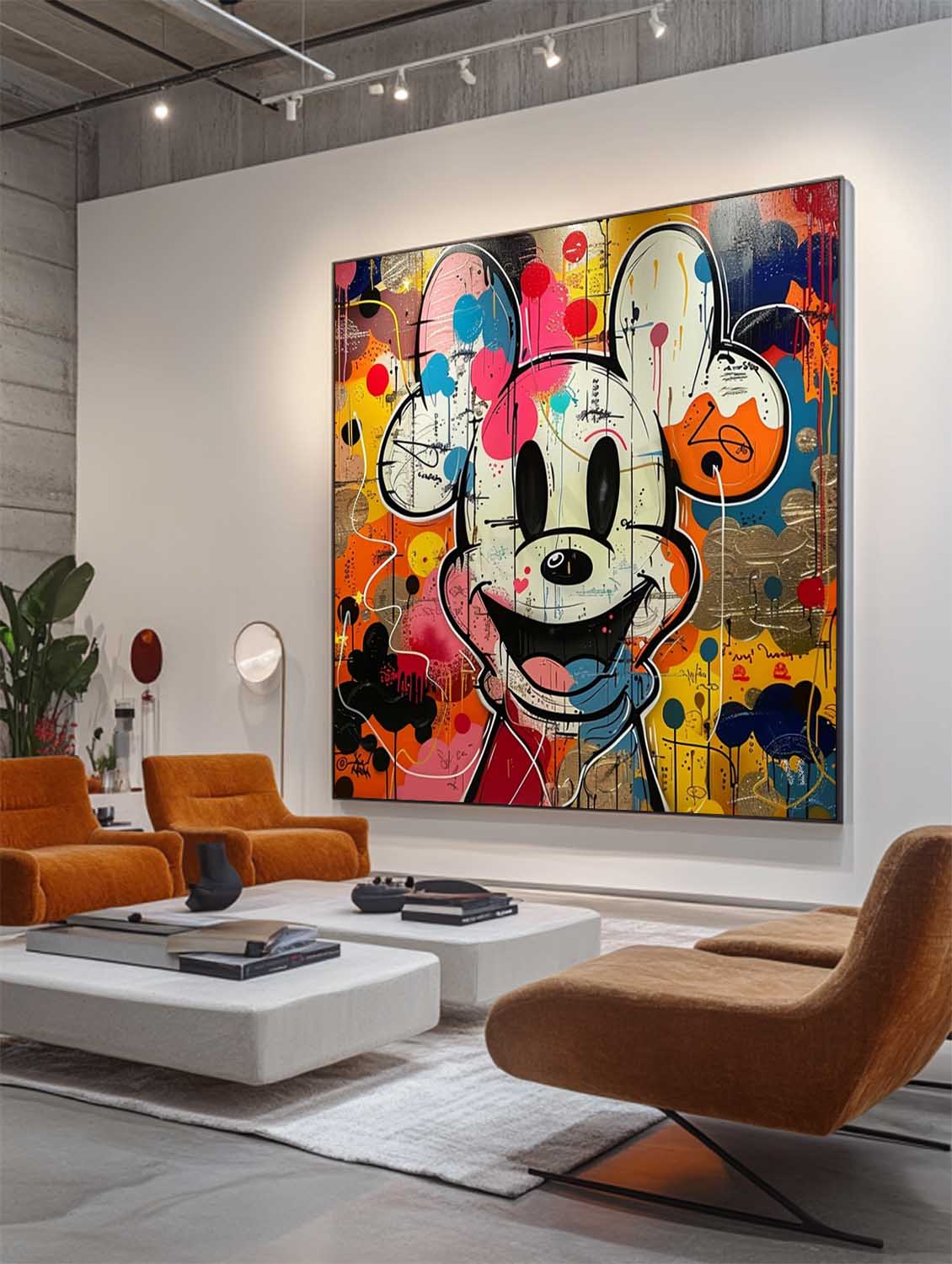 Mickey Abstract Graffiti Art - Letslighting