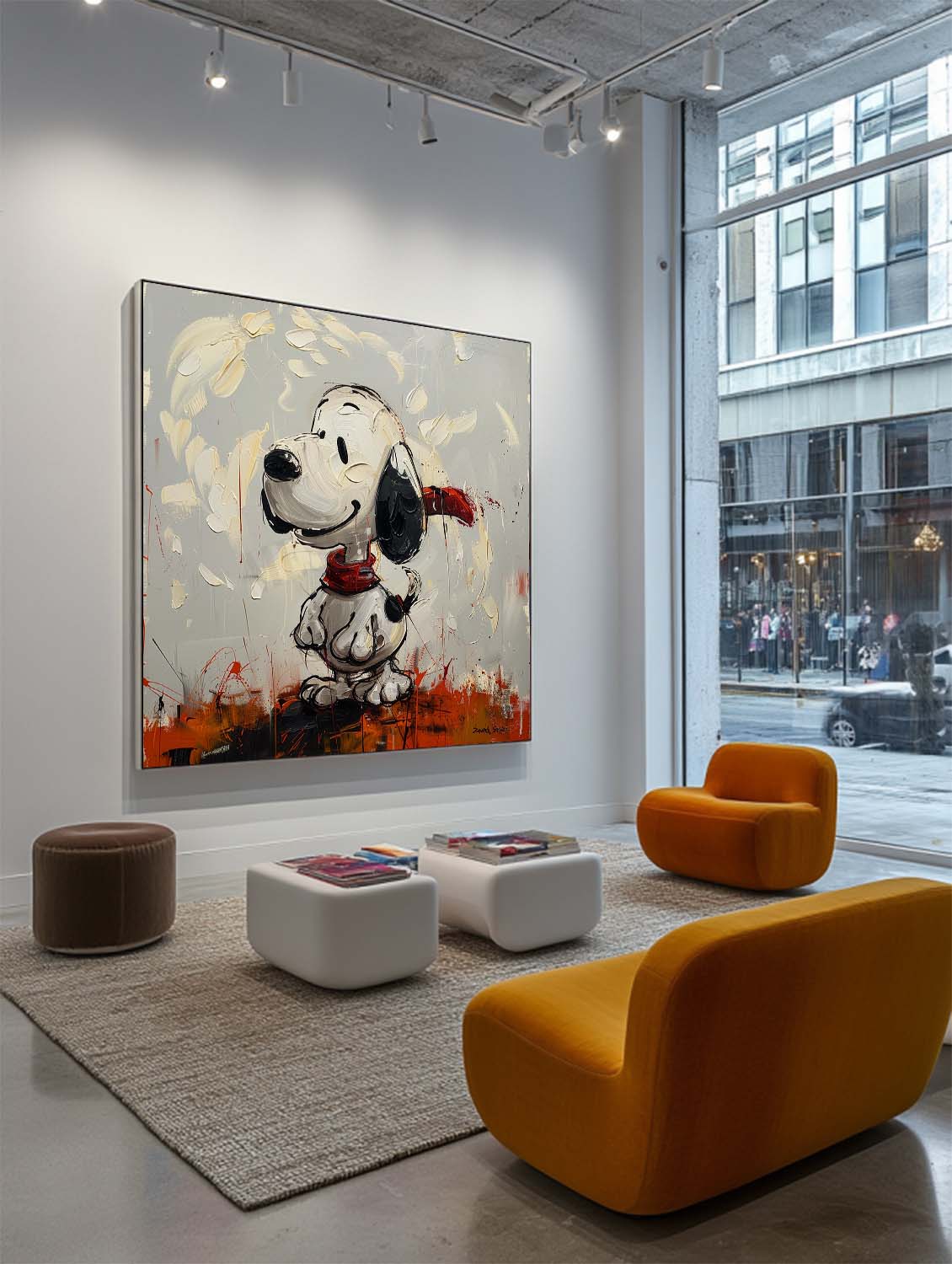 Wall Art Abstract Graffiti Cartoon Romantic