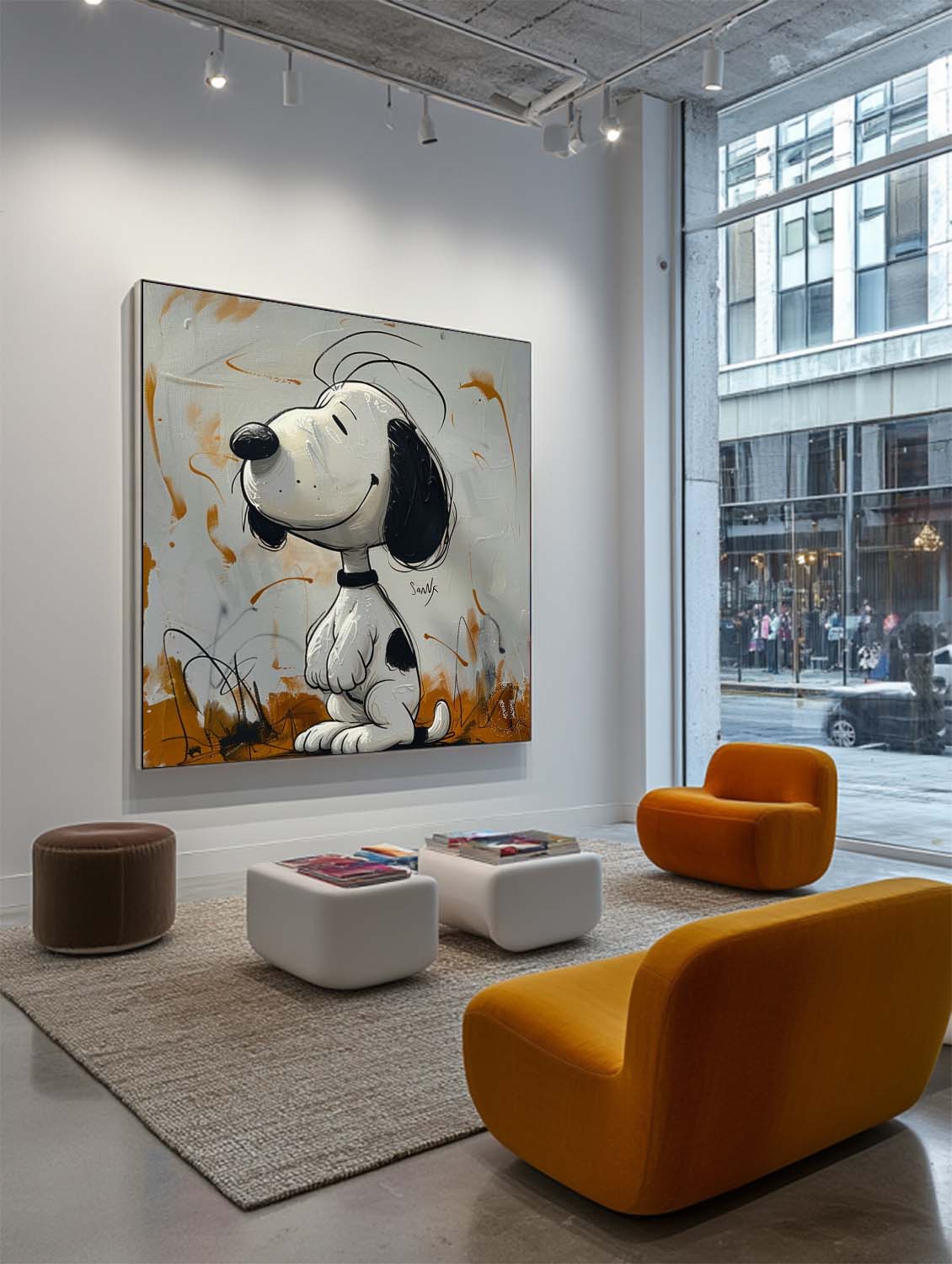 Snoopy Abstract Graffiti Art - Letslighting