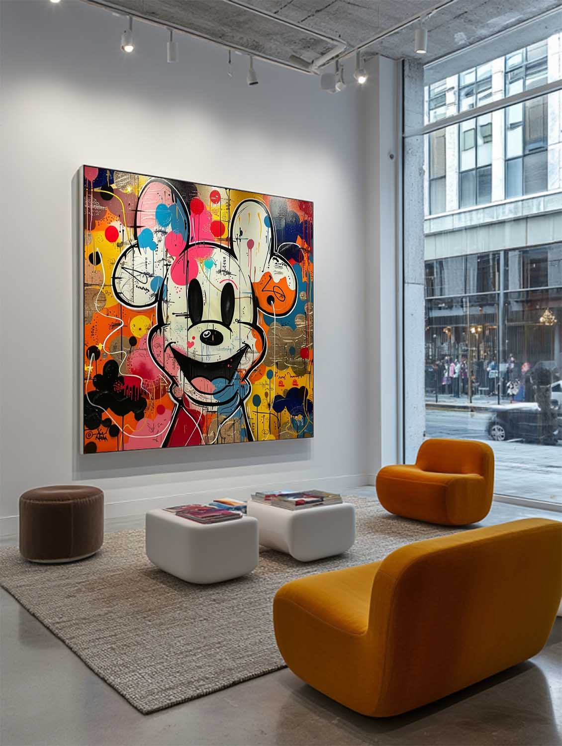 Mickey Abstract Graffiti Art - Letslighting