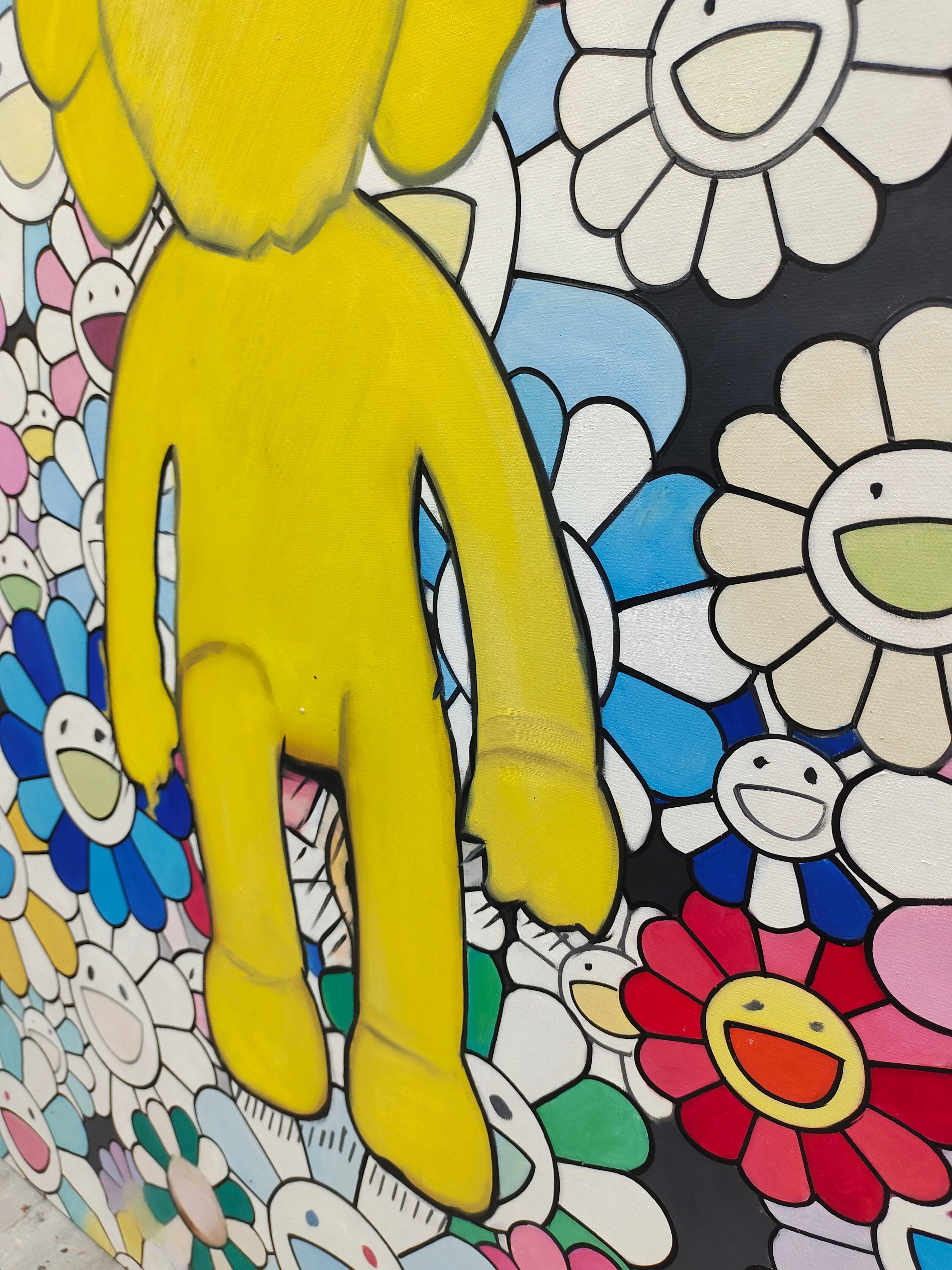 Bearbrick Takashi Murakami Pop Art Painting