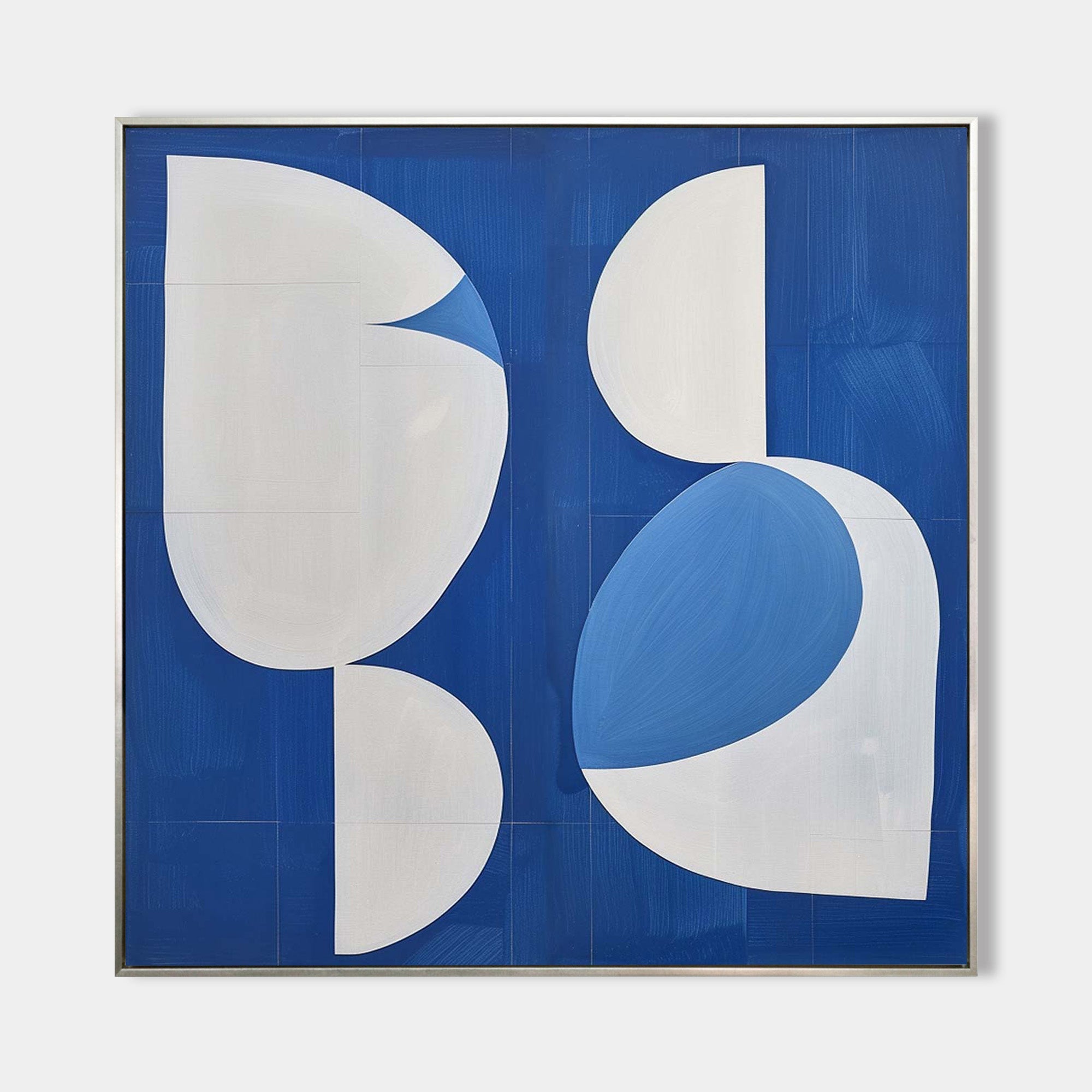 Wall Art Cobalt Organic Shapes