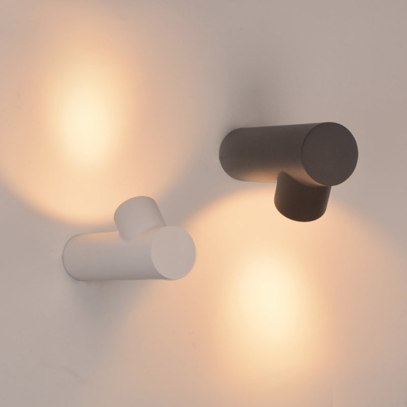 Ray Modern Waterproof Outdoor Wall Lighting, White & Black - Neutralighting