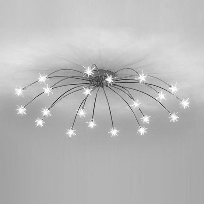 Arisha Art Deco Starry Flush Mount Ceiling Light - Neutralighting