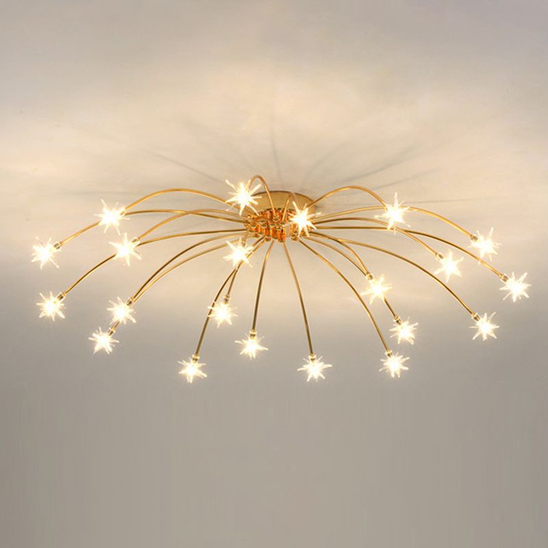 Arisha Art Deco Starry Flush Mount Ceiling Light - Neutralighting