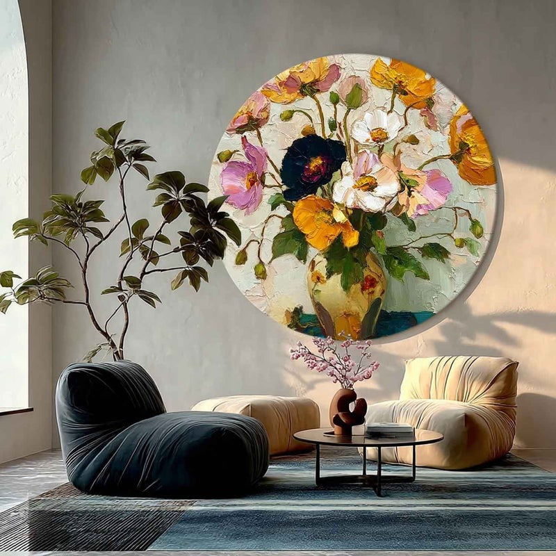 Wall Art Floral Vase Painting