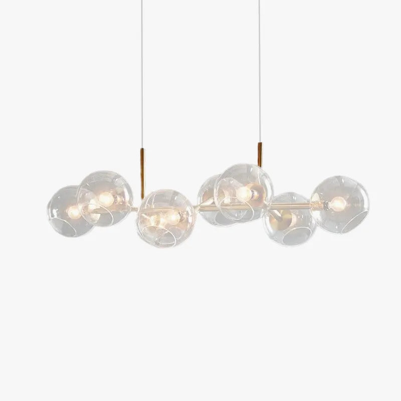 Valentina Modern Glass Globe Bubble Pendant Light Black/Gold - Neutralighting