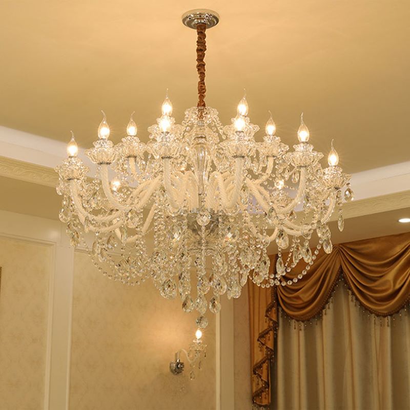 Silva Chandelier French Crystal Living Room Dining Room - Neutralighting