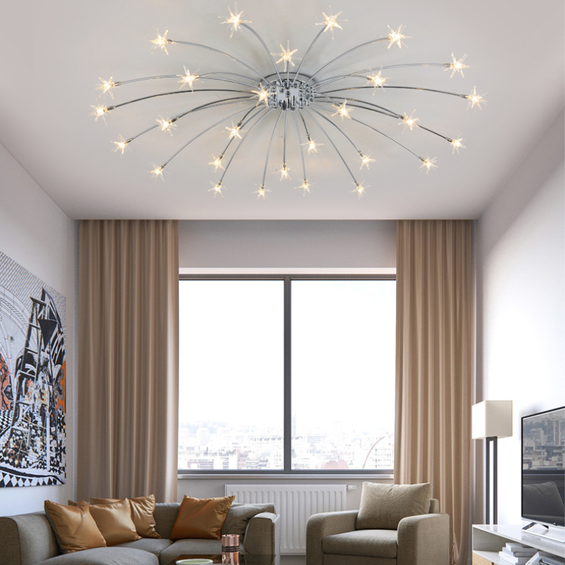 Arisha Art Deco Starry Flush Mount Ceiling Light - Neutralighting