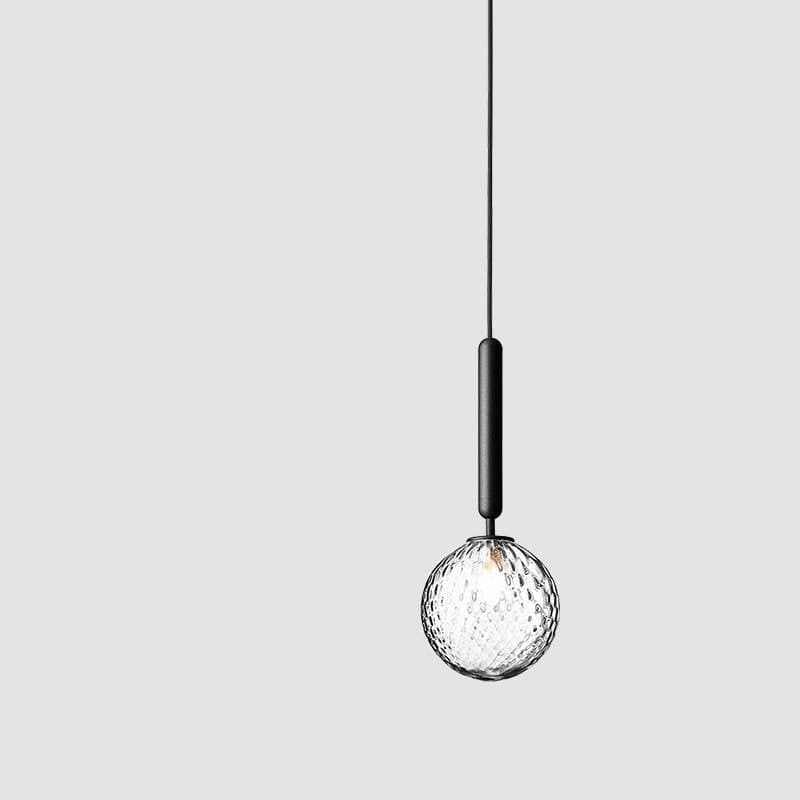 Valentina Modern Glass Ball Pendant Light, White/Clear - Neutralighting
