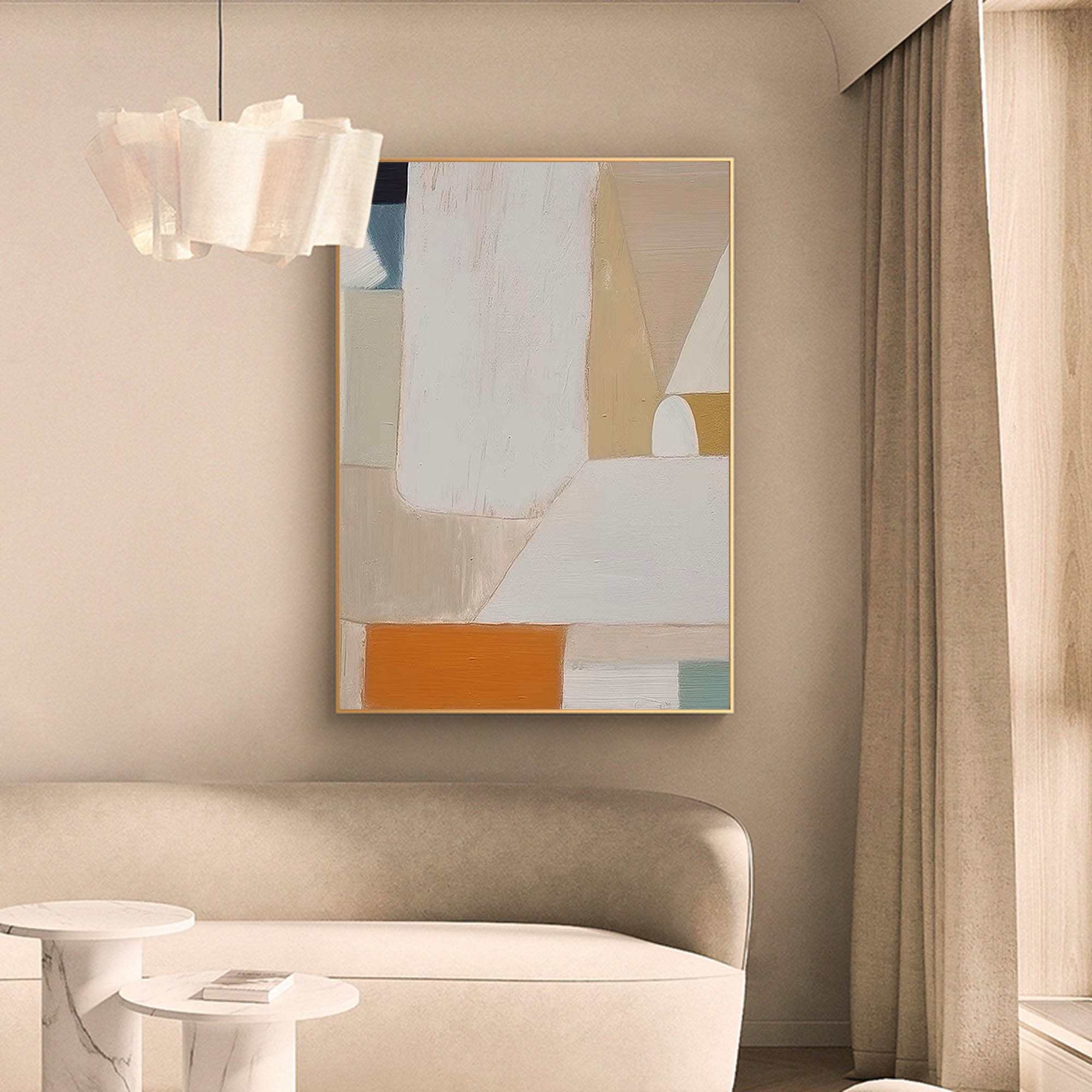 Abstract Canvas Art AB048 - Neutralighting