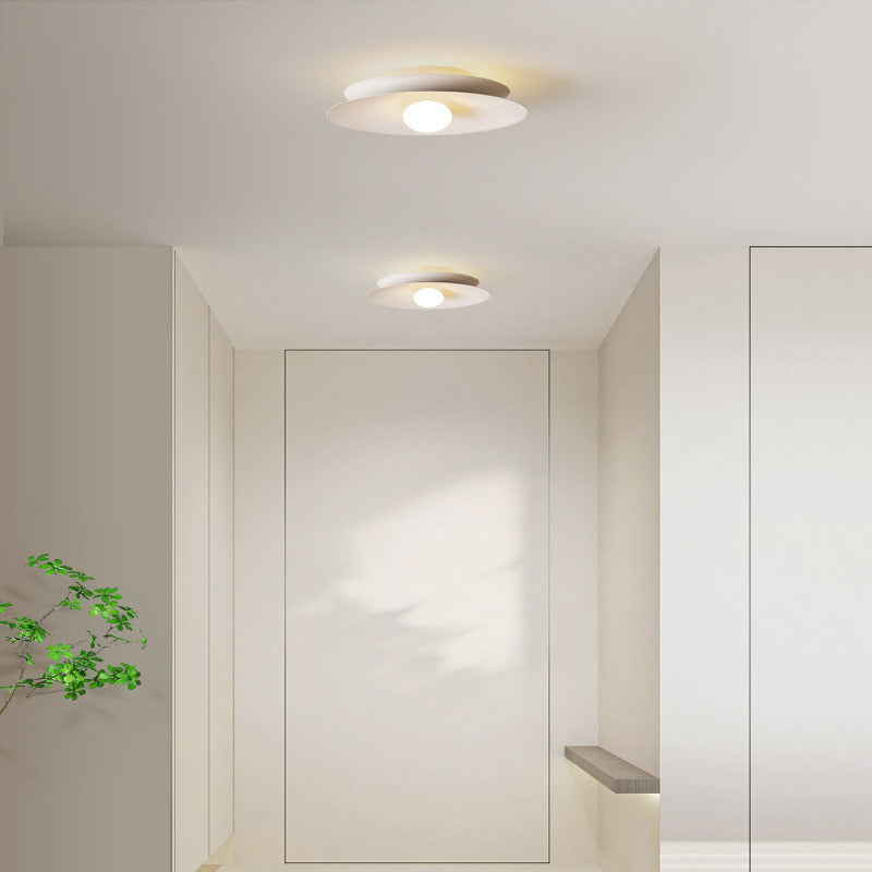 Arisha Modern Flush Mount Ceiling Light White Red Black Metal Balcony - Neutralighting