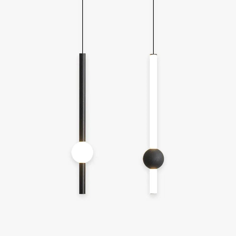 Arisha Minimalist Linear Globe Glass Pendant Light, Bedroom - Neutralighting