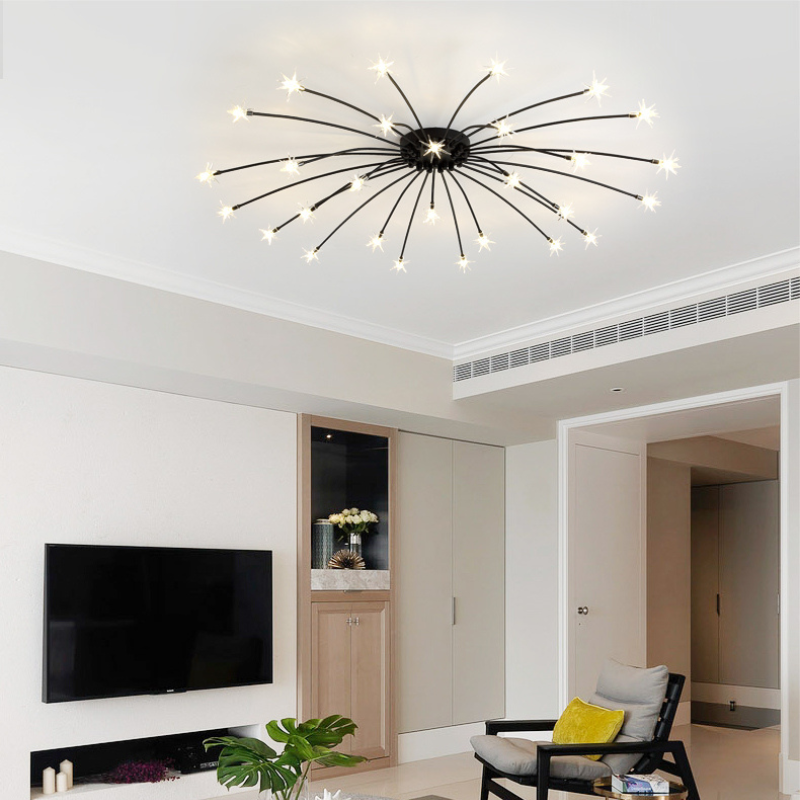 Arisha Art Deco Starry Flush Mount Ceiling Light - Neutralighting