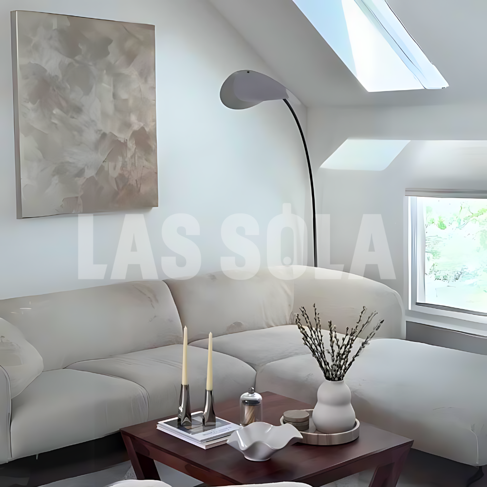 Edge Modern Arch Metal Floor Lamp, Black - Neutralighting