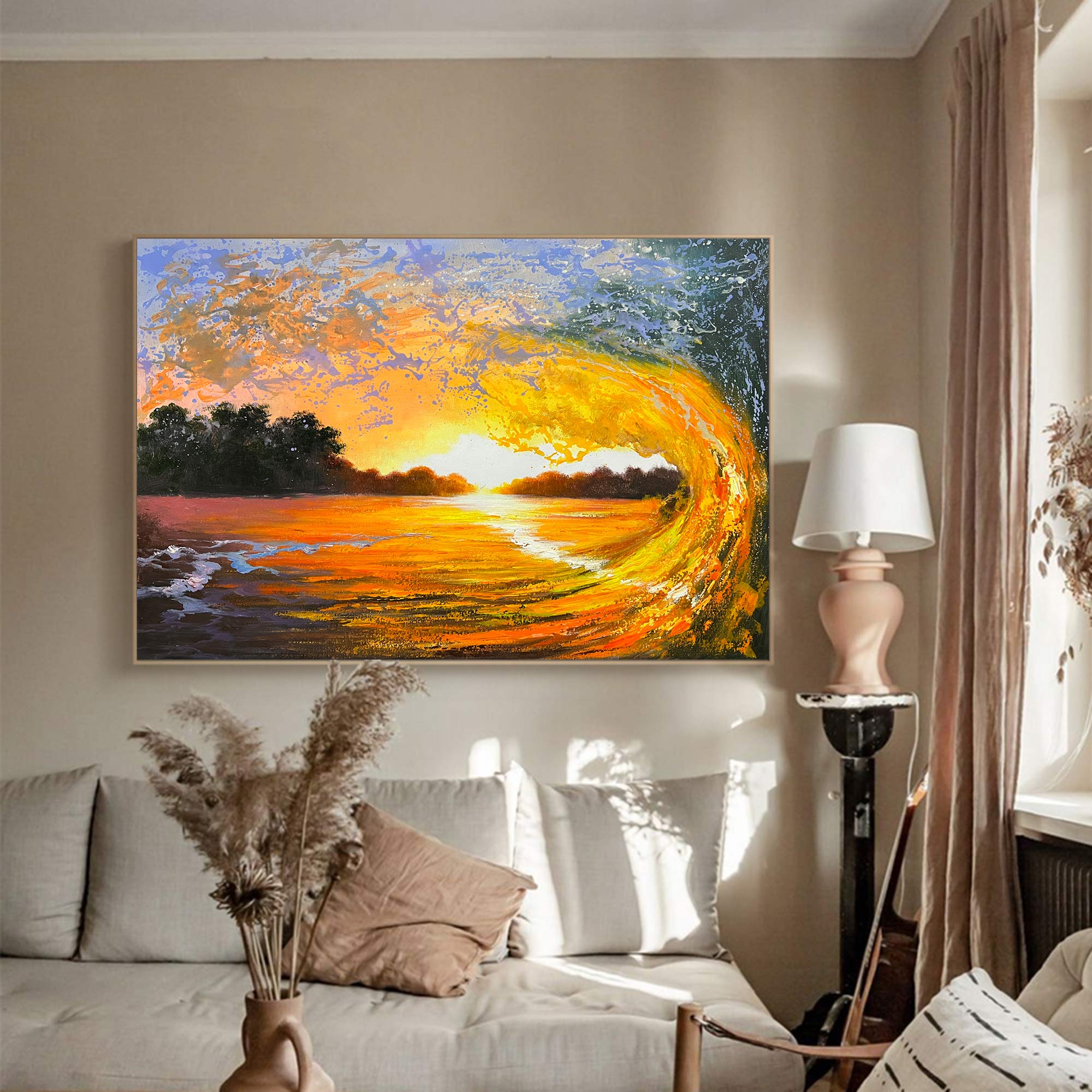 Marcelline Sunset Canvas Wall Art