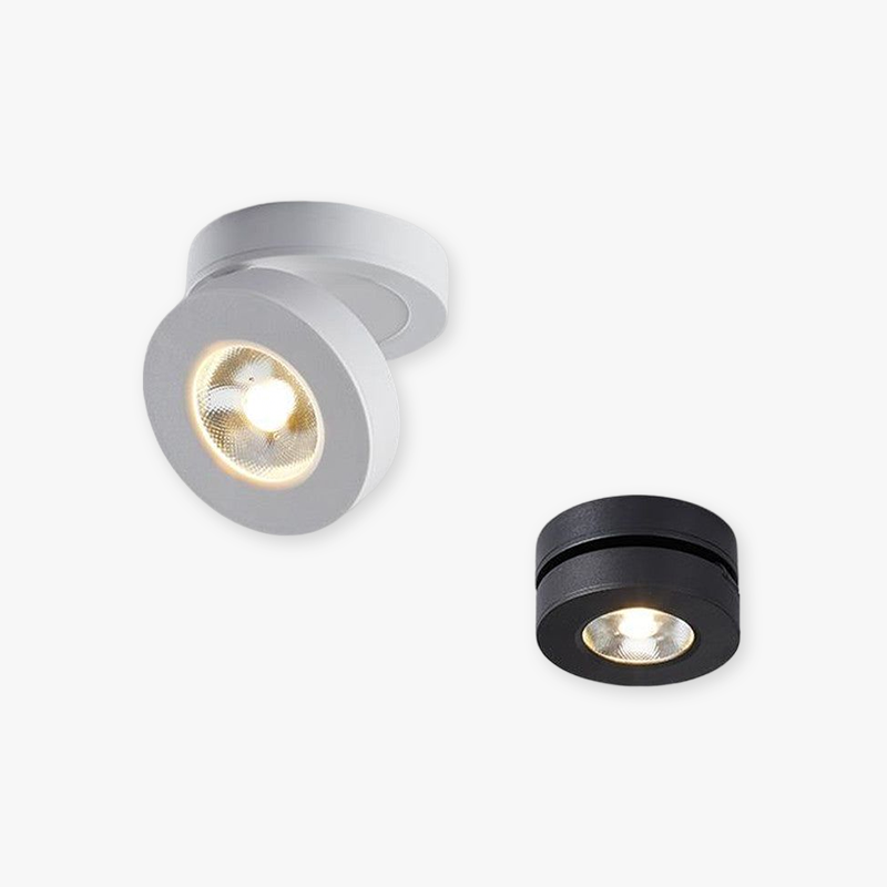 Arisha Modern Ceiling lighting Round, Novak Flush Mount, White/Black, Kitchen - Neutralighting