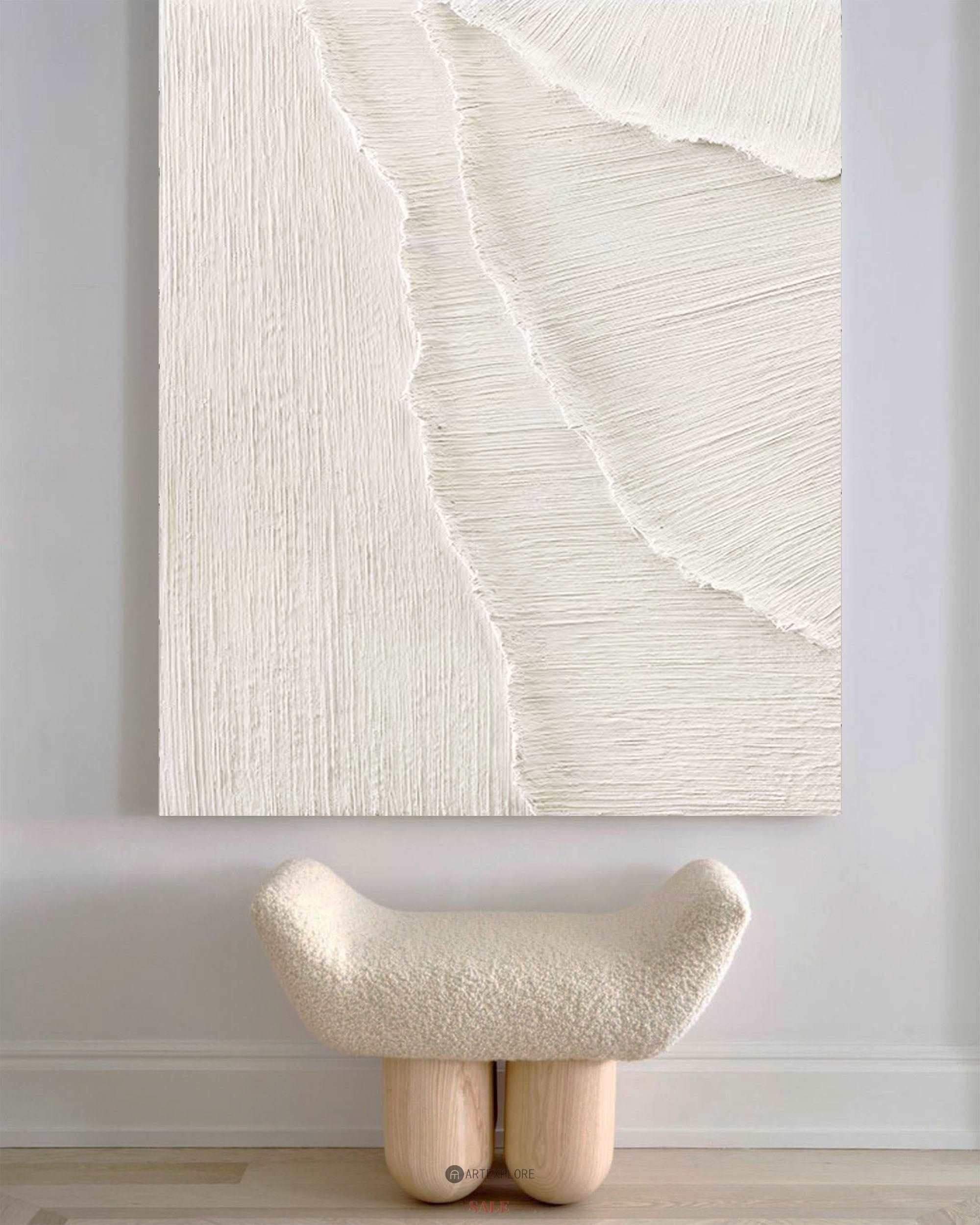 3D White Abstract Painting