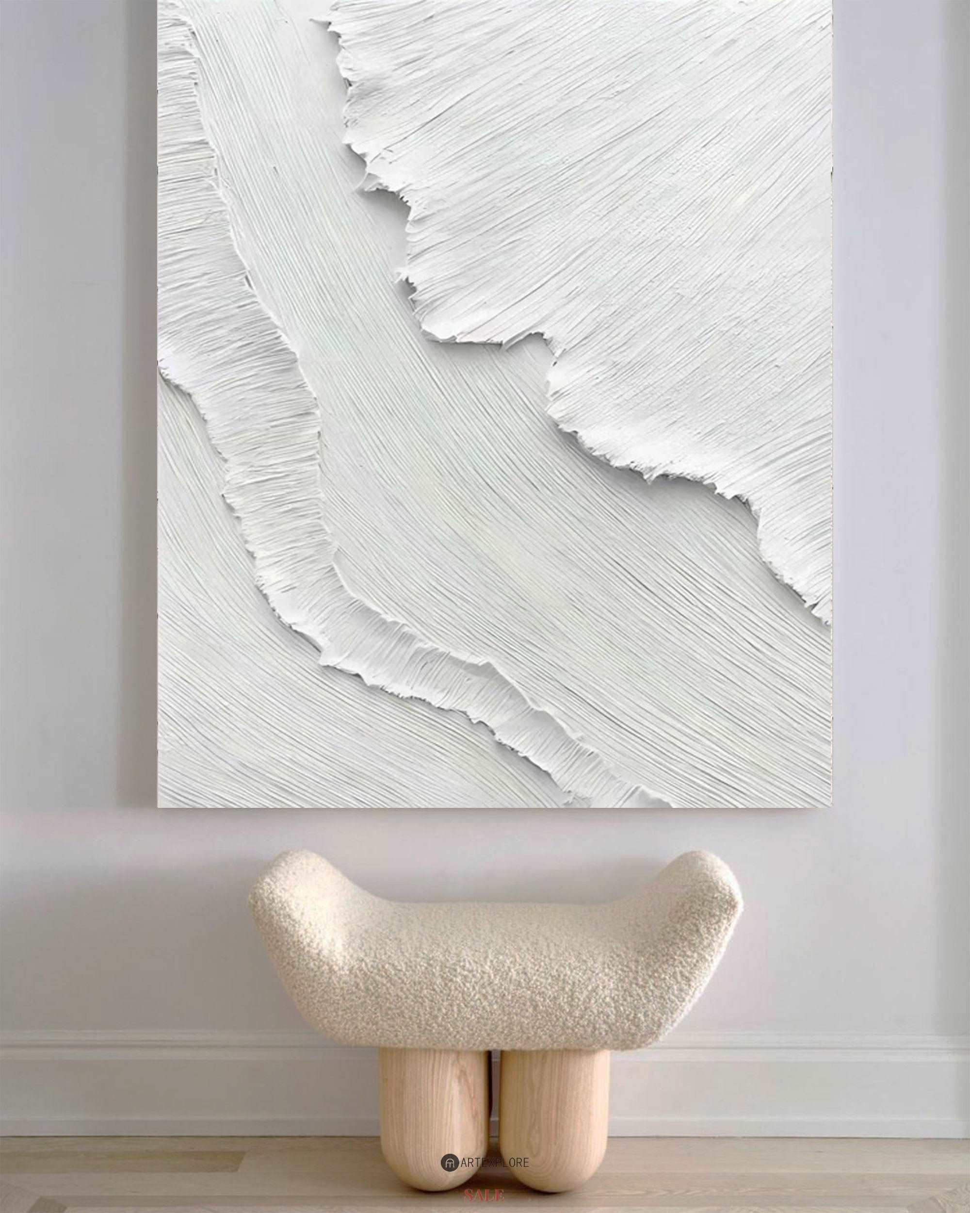 3D White Abstract Painting