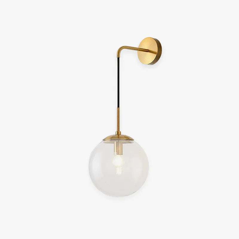 Valentina Glass Ball Nordic LED Wall Reading Lamp Single Head - Neutralighting