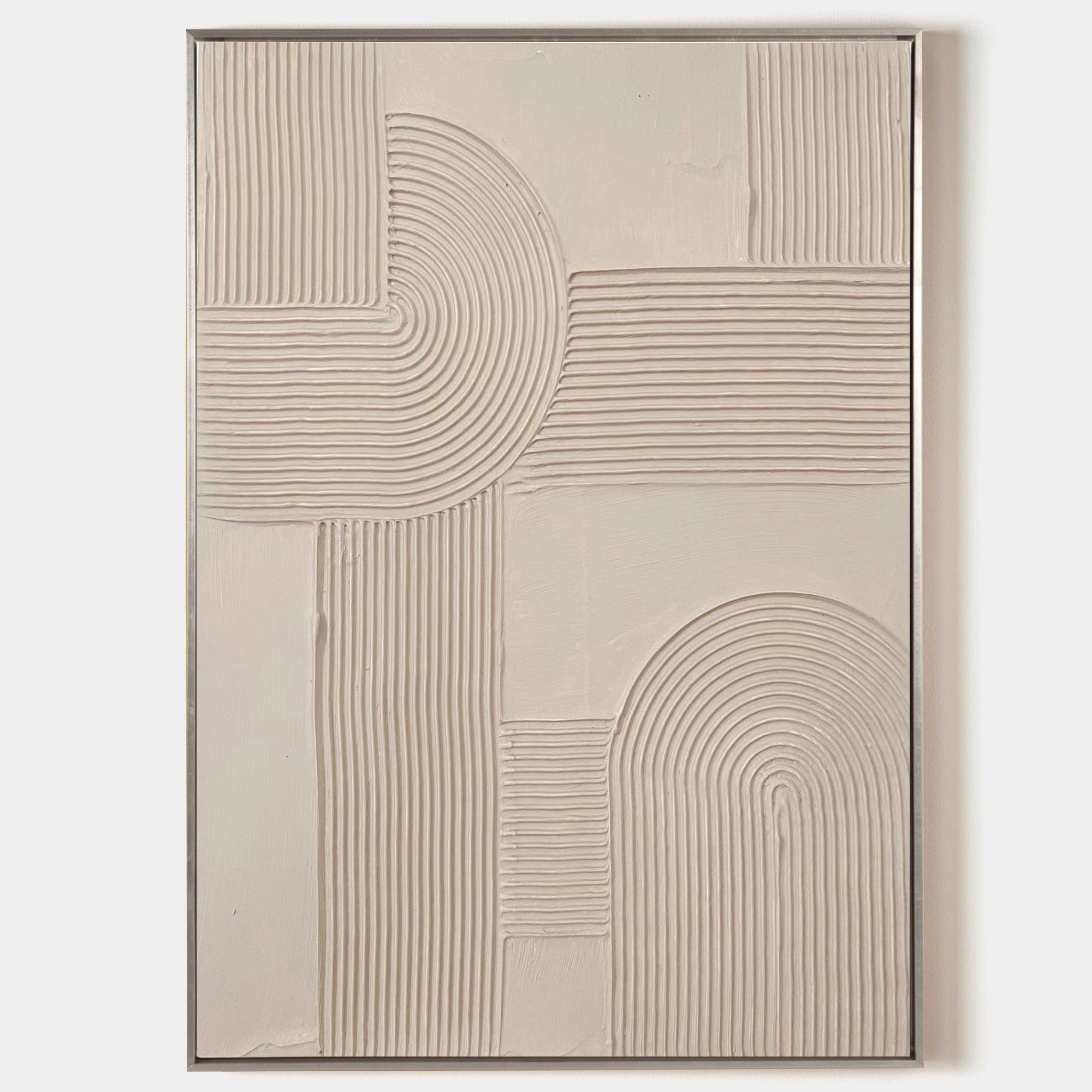 Beige Minimalist Abstract Painting